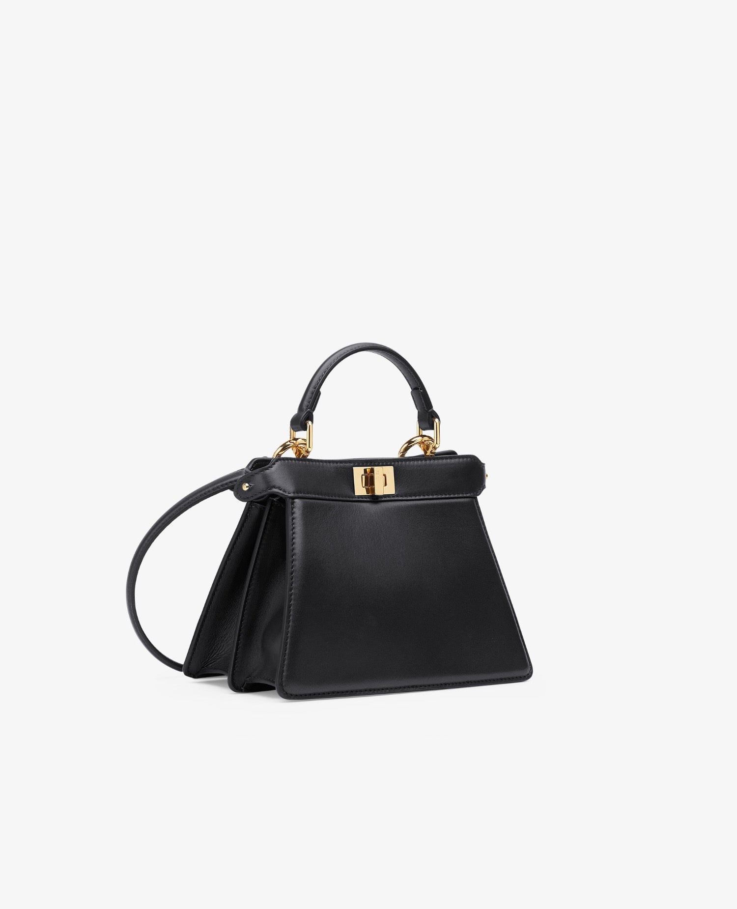 Fendi Peekaboo ISeeU Petite Black Nappa Leather
