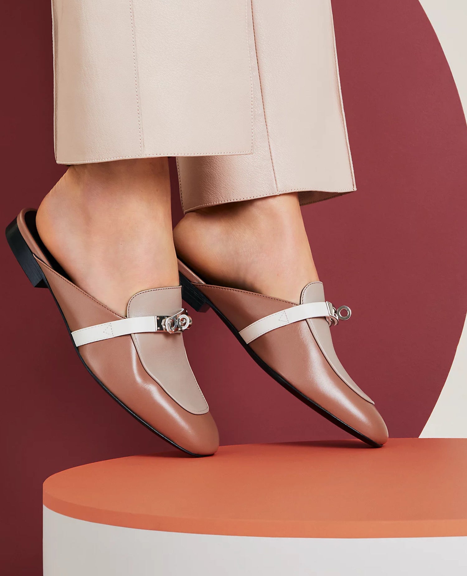 Hermès Oz Mule Pearly Rose