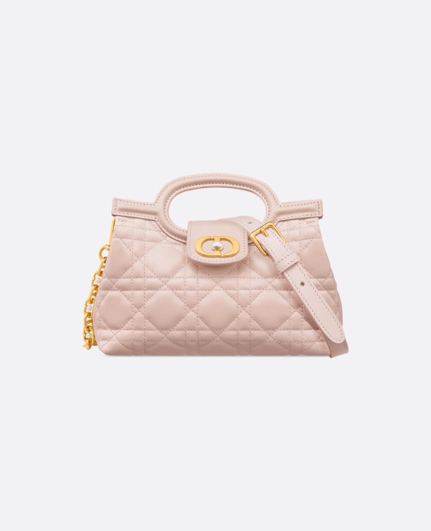 Christian Dior Jolie Top Handle Mini Bag
Powder Pink Cannage Lambskin
