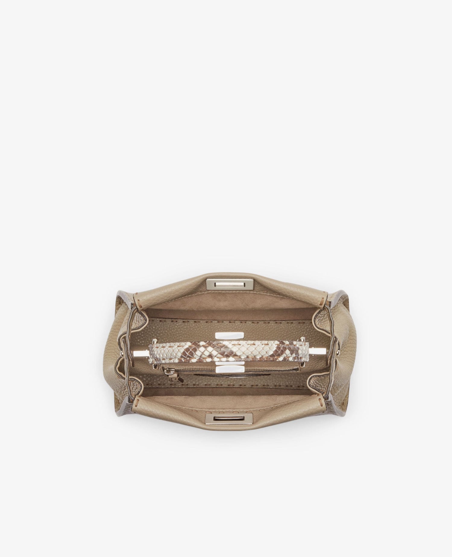 Fendi Peekaboo Mini Bag Light Grey