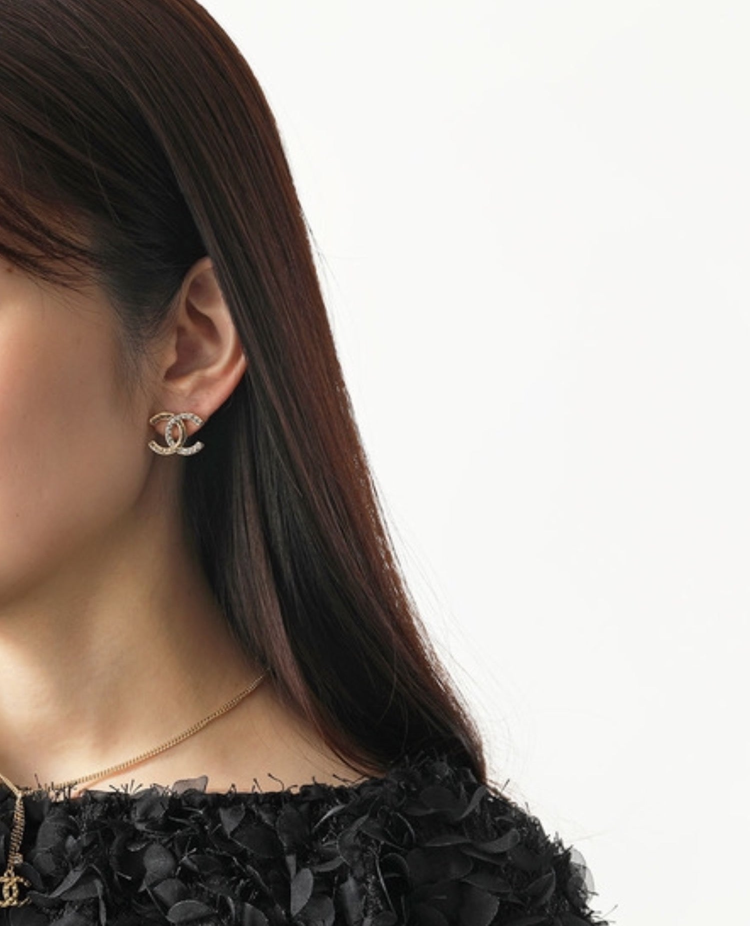 Coco Dangle hoop CC Earrings