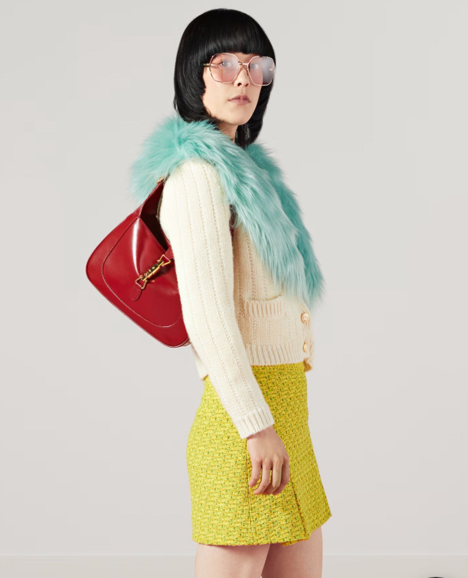 حقيبة كتف صغيرة من جوتشي جاكي 1961