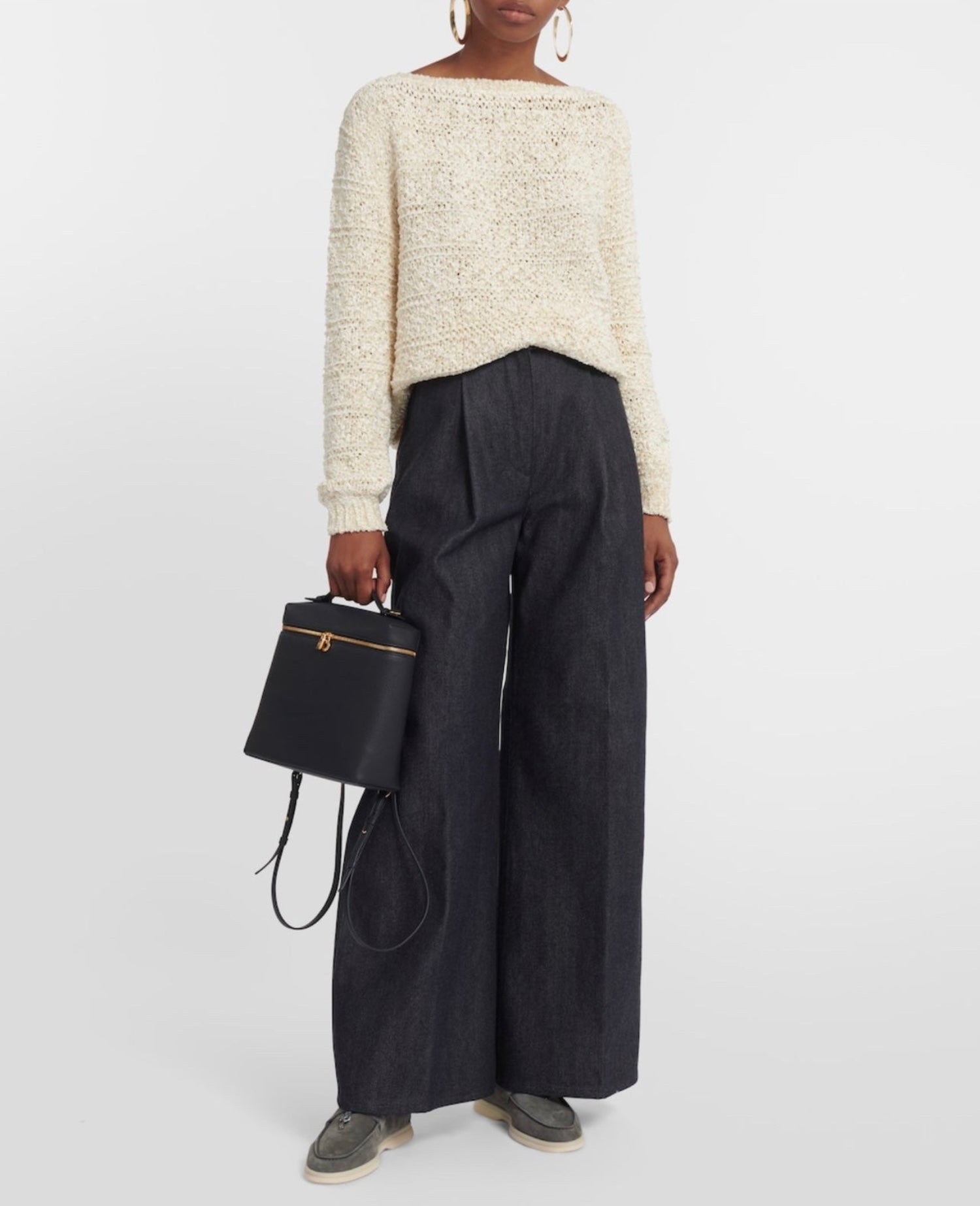 Loro Piana Extra Packet Backpack Navy Blue