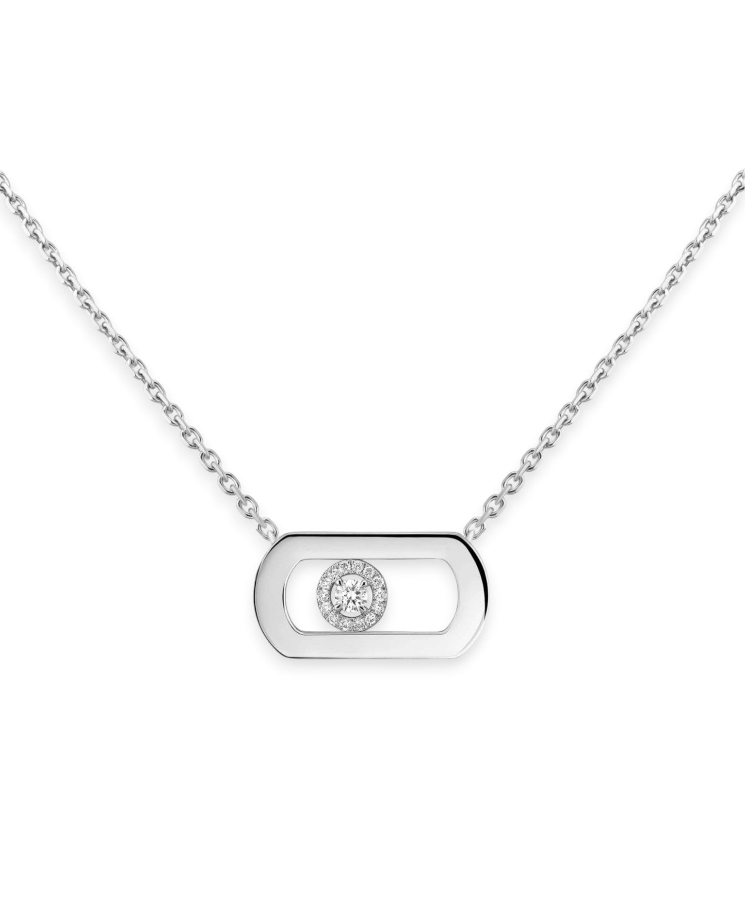 MSK MSK So Move White Gold Diamond Necklace