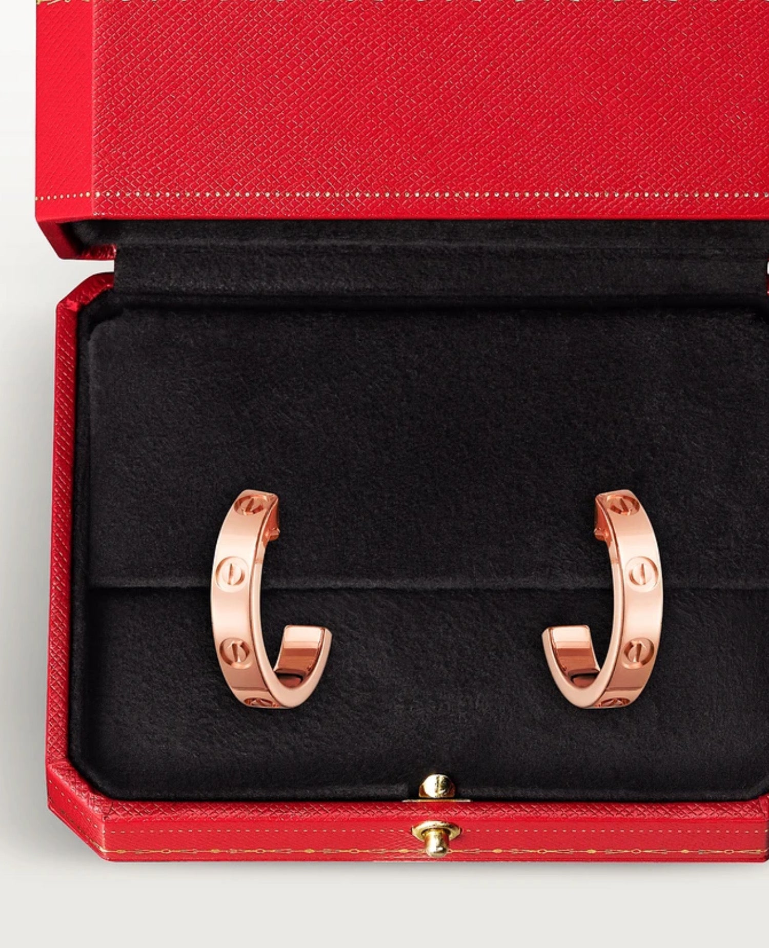Cartier Love Hoop Earrings, Small Model, Rose Gold