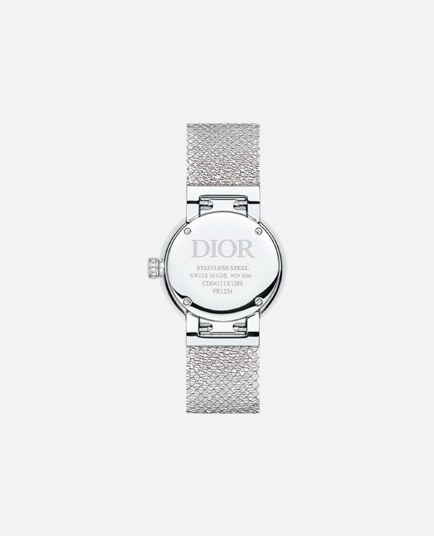 Christian Dior La D de Dior Satine 25 MM, White Mother-Of-Pearl & Diamonds