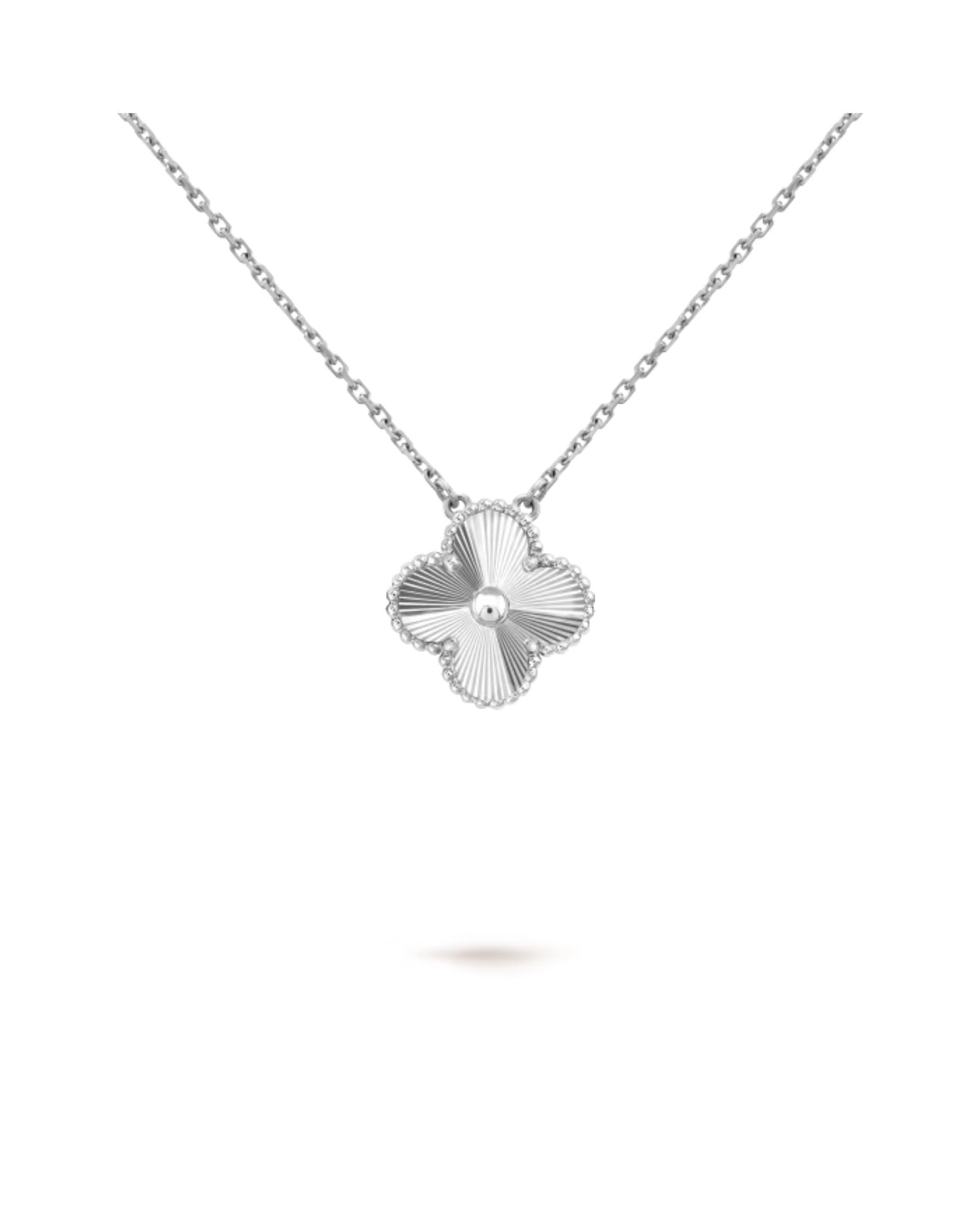 Van Cleef Vintage Alhambra pendant, white gold