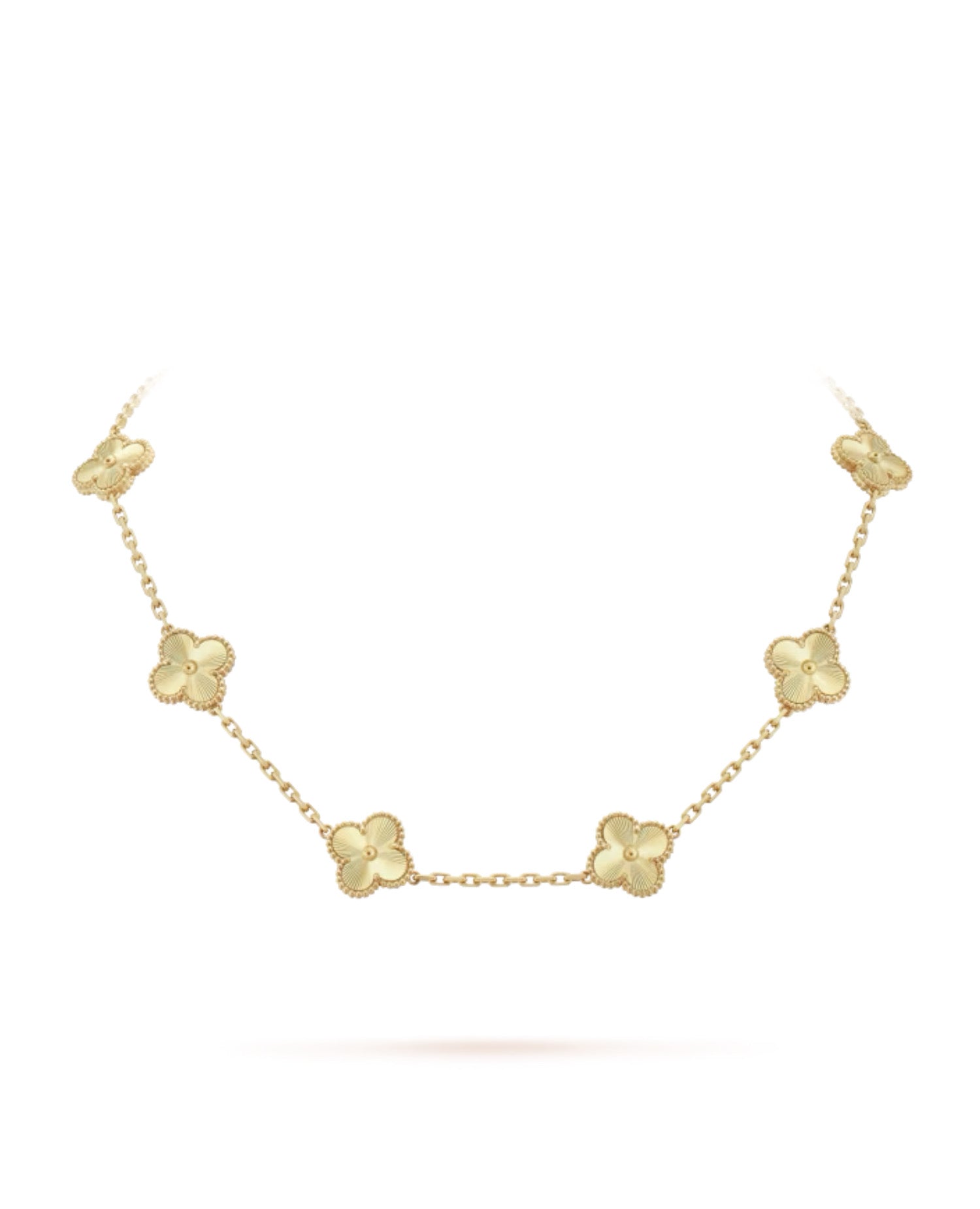 Van Cleef Vintage Alhambra necklace, 10 motifs, yellow gold