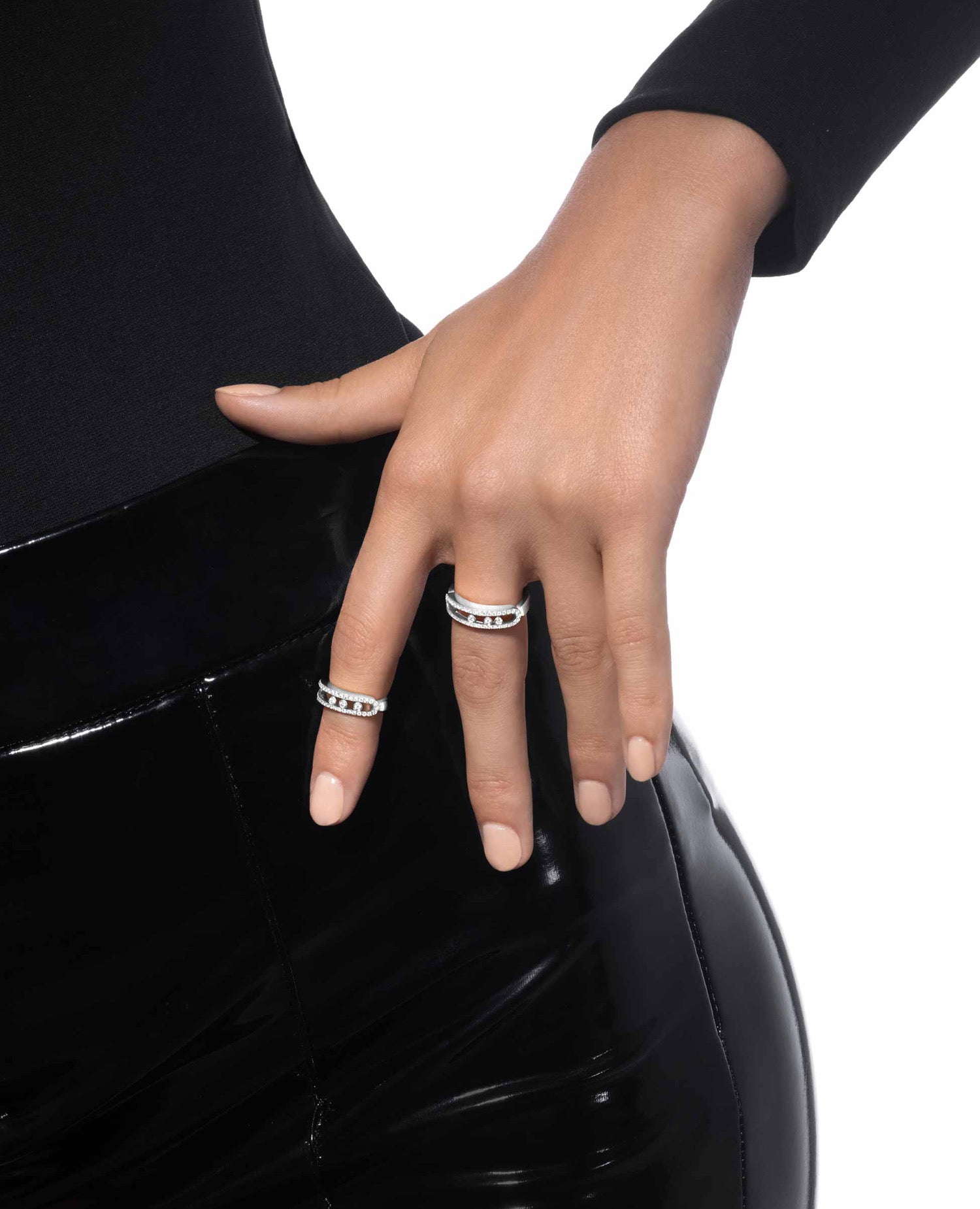 Messika Baby Move Pavé Ring Silver
