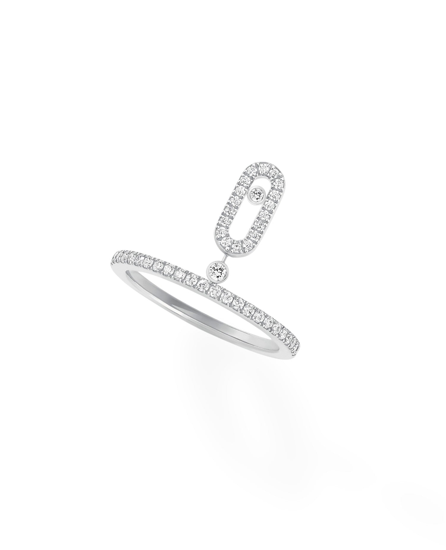 MSK Move Uno Pavé Drop Ring