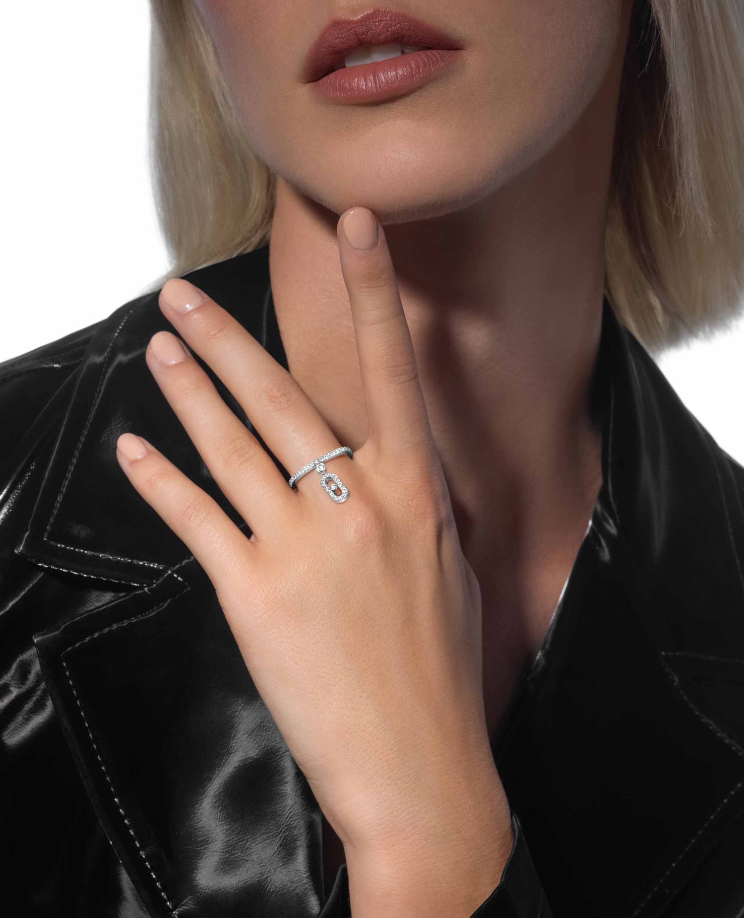 MSK Move Uno Pavé Drop Ring