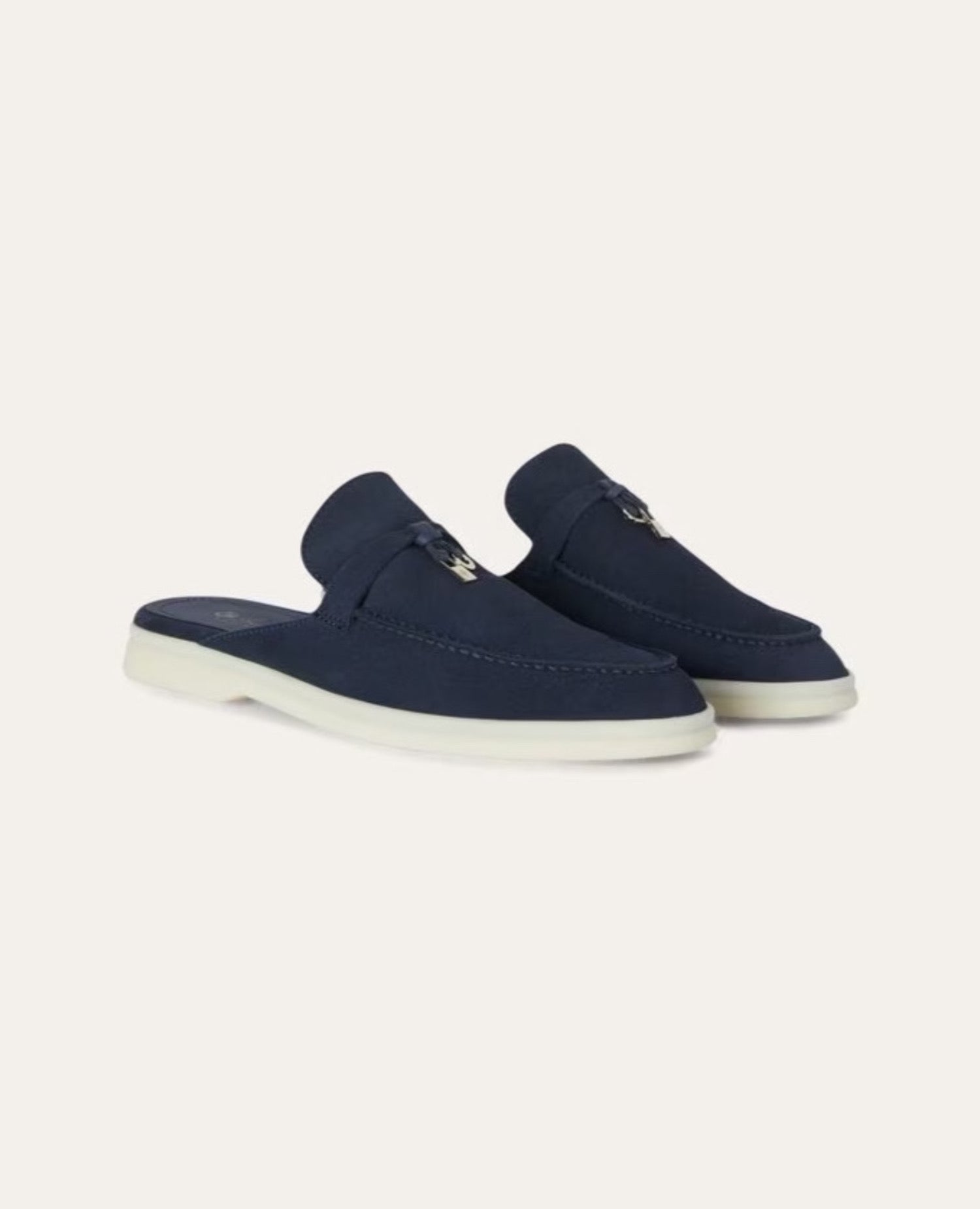 Loro Piana Babouche Charms Walk Loafers Classic Blue