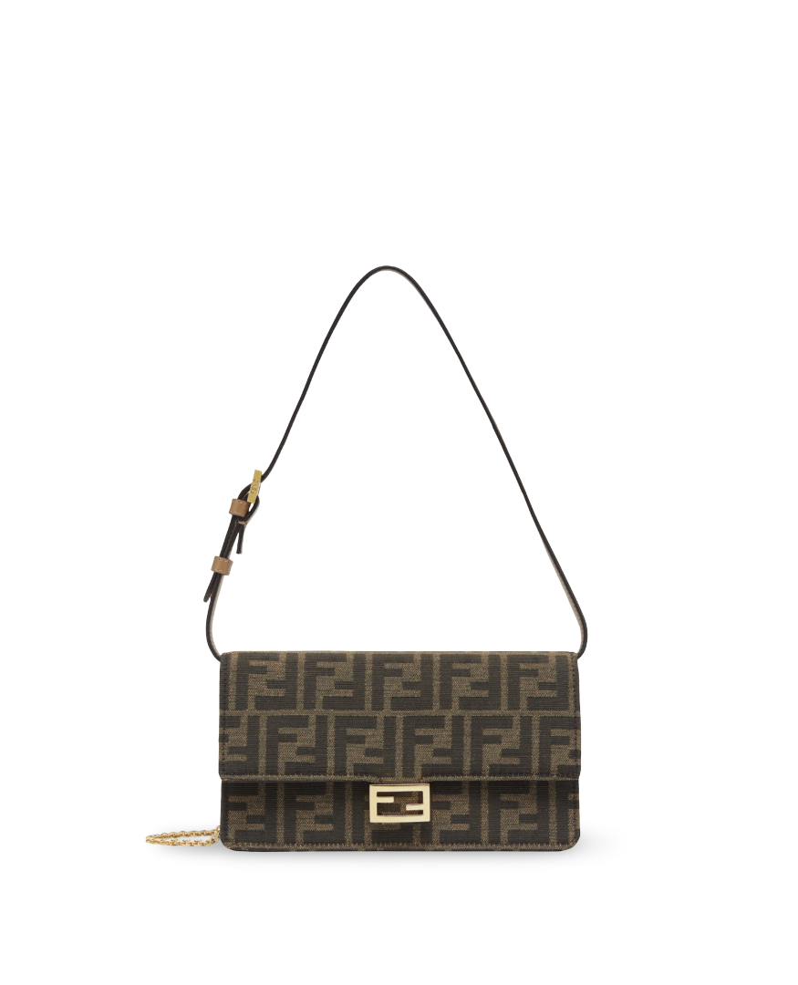 FND Wallet On Chain Baguette
Brown FF fabric wallet