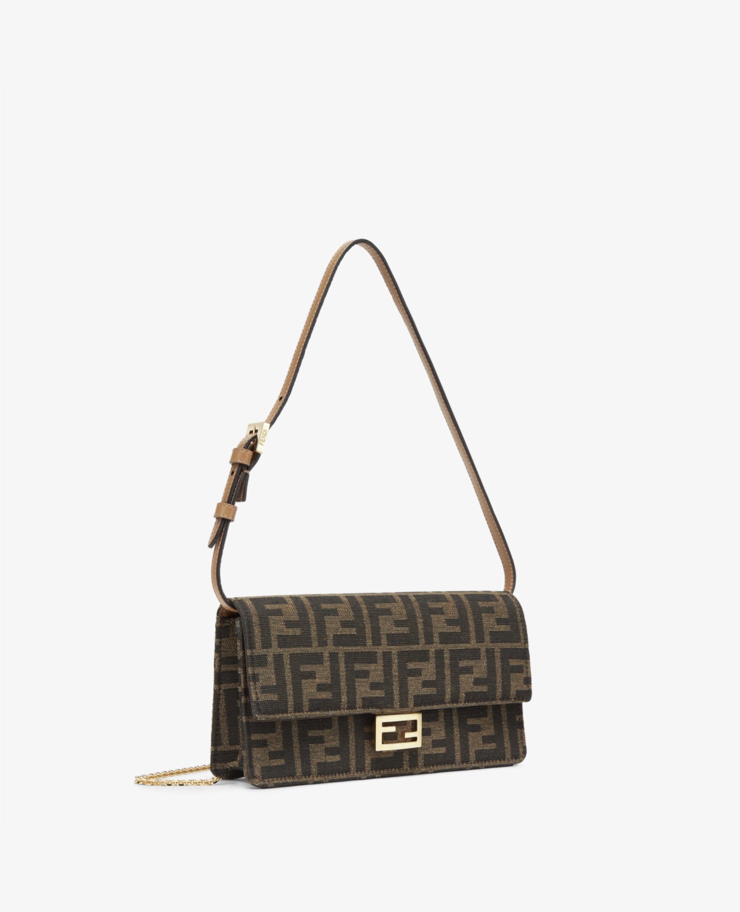 FND Wallet On Chain Baguette
Brown FF fabric wallet