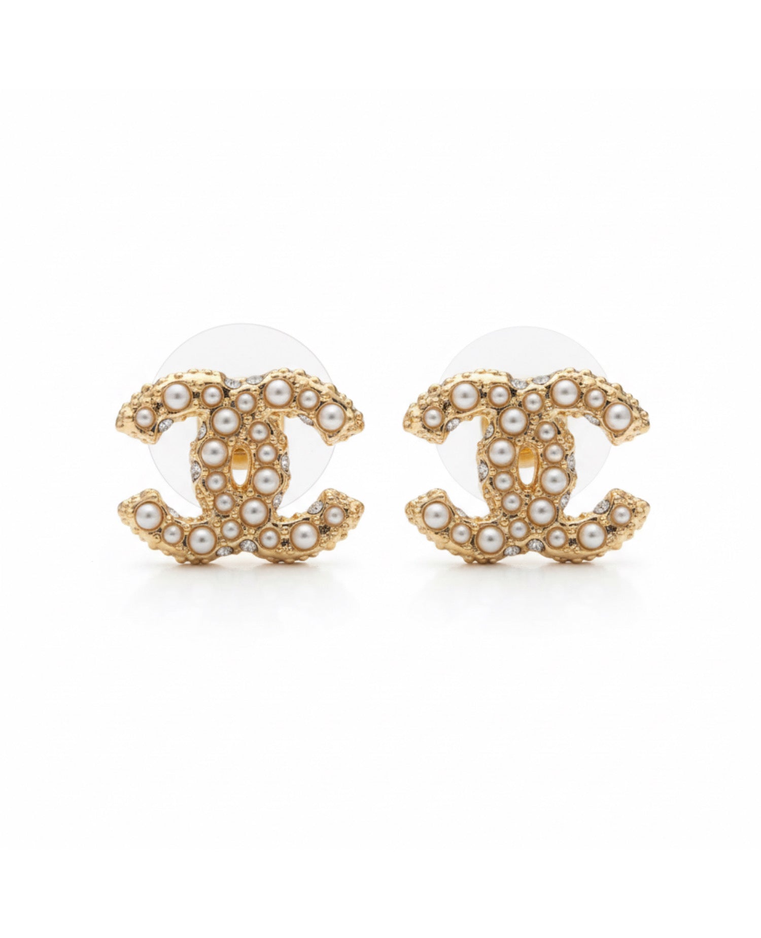 COCO Mark Pearl Piercing Earrings