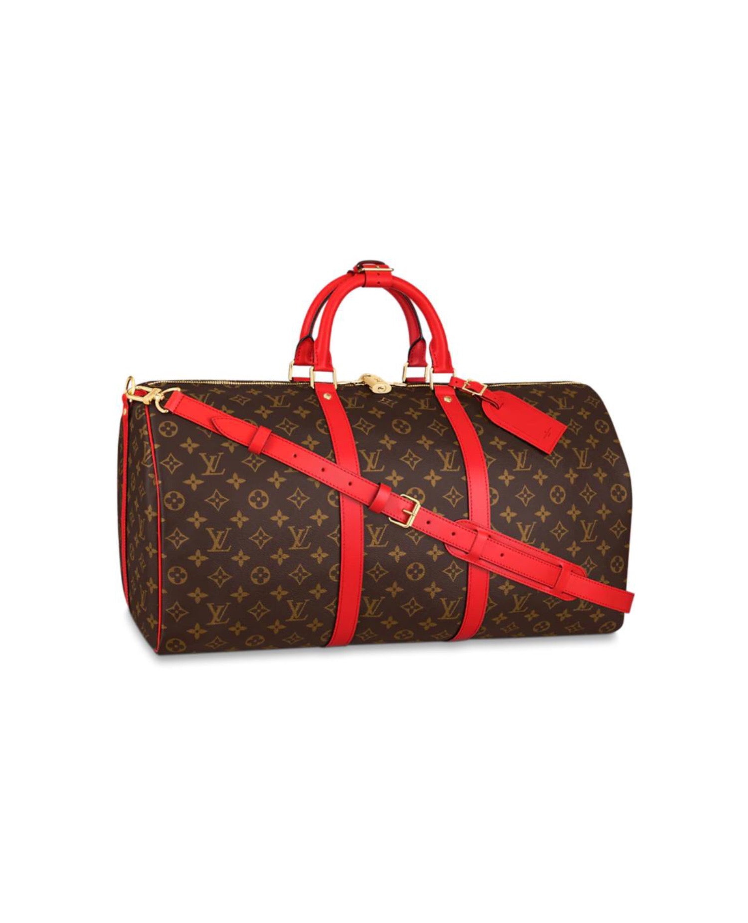 Louis Vuitton Keepall 50 Red Monogram
