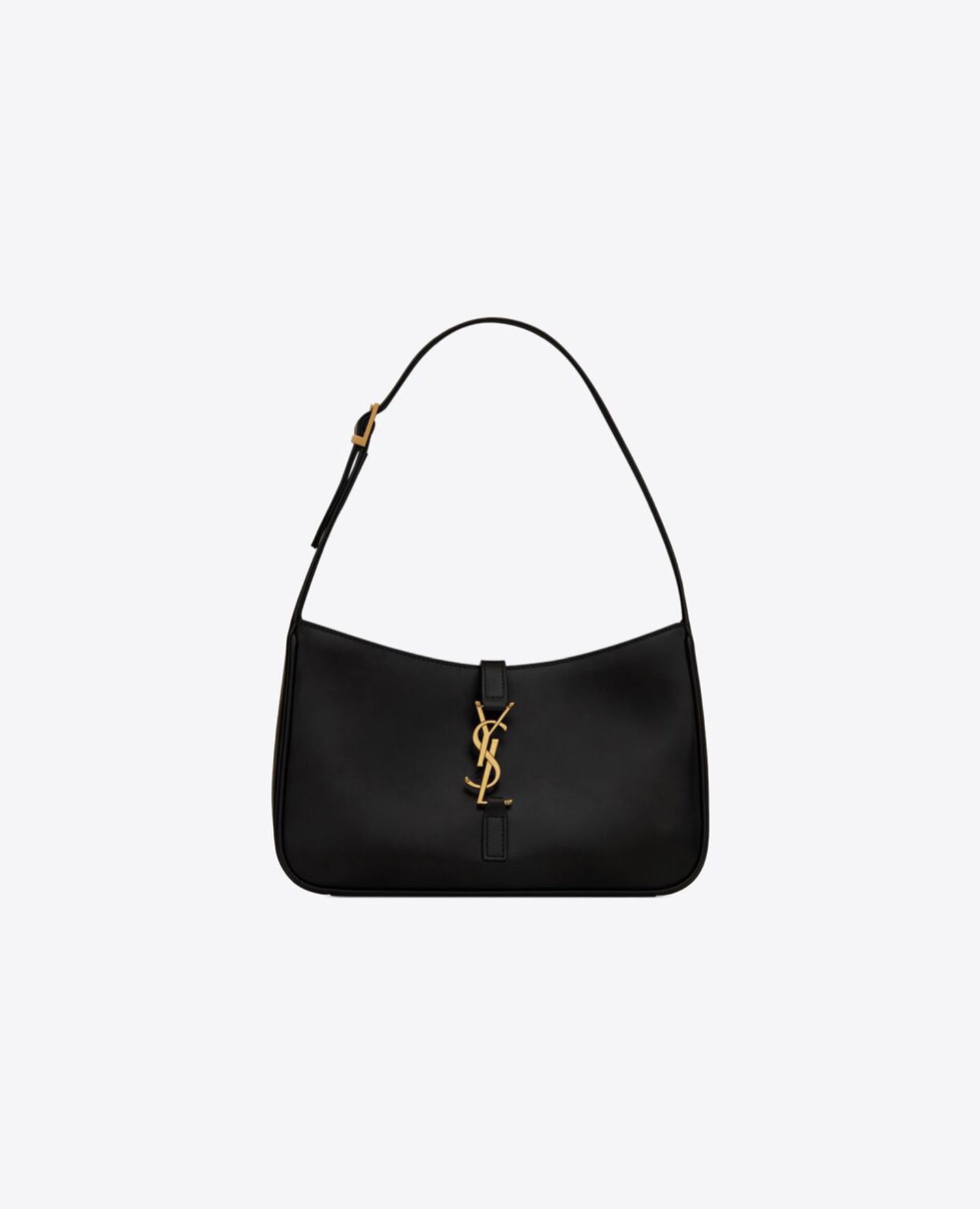 Saint Laurent Le 5 À 7 Hobo In Smooth Leather Black