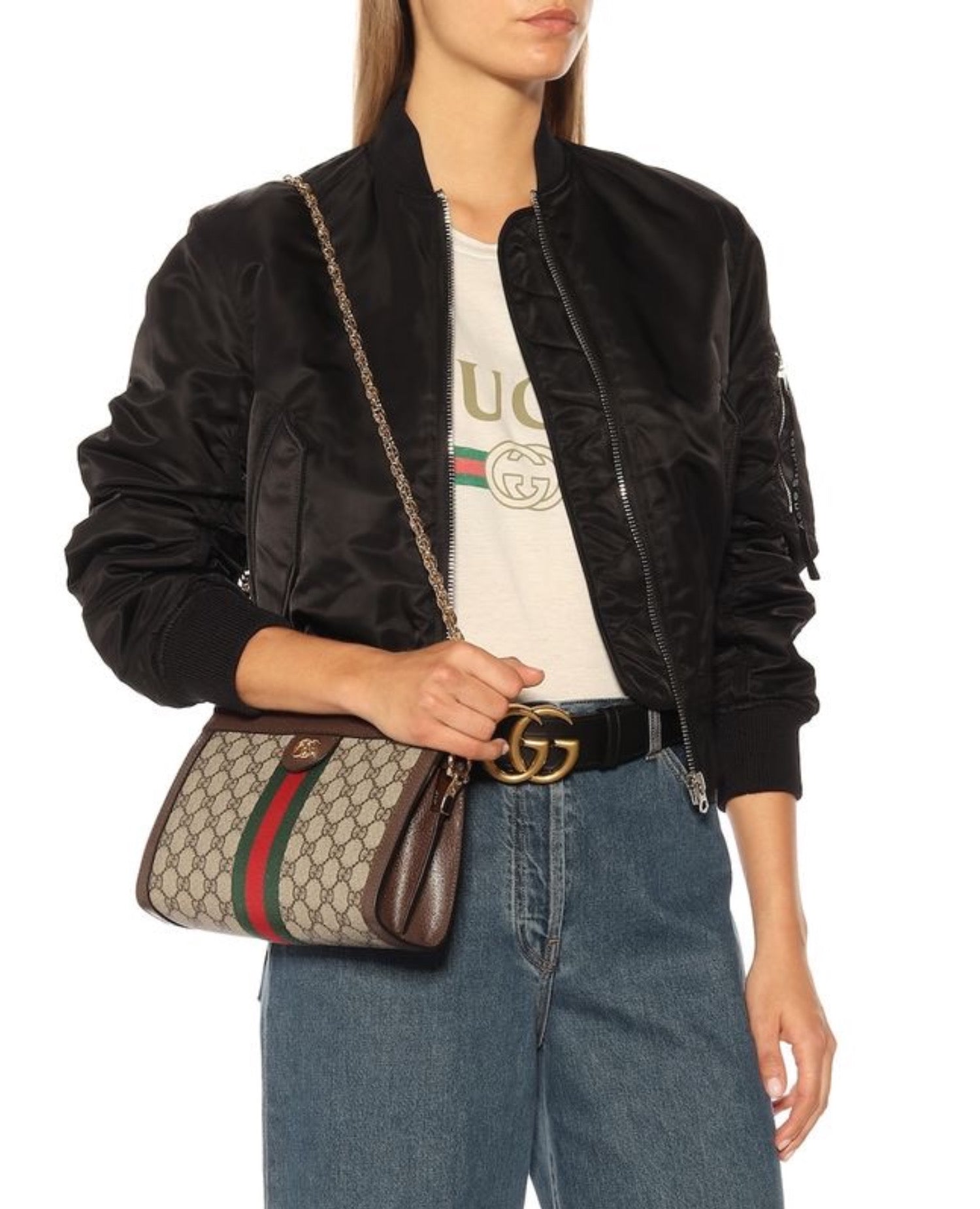 Ophidia GG Small Pouch Gucci Biege & Ebony