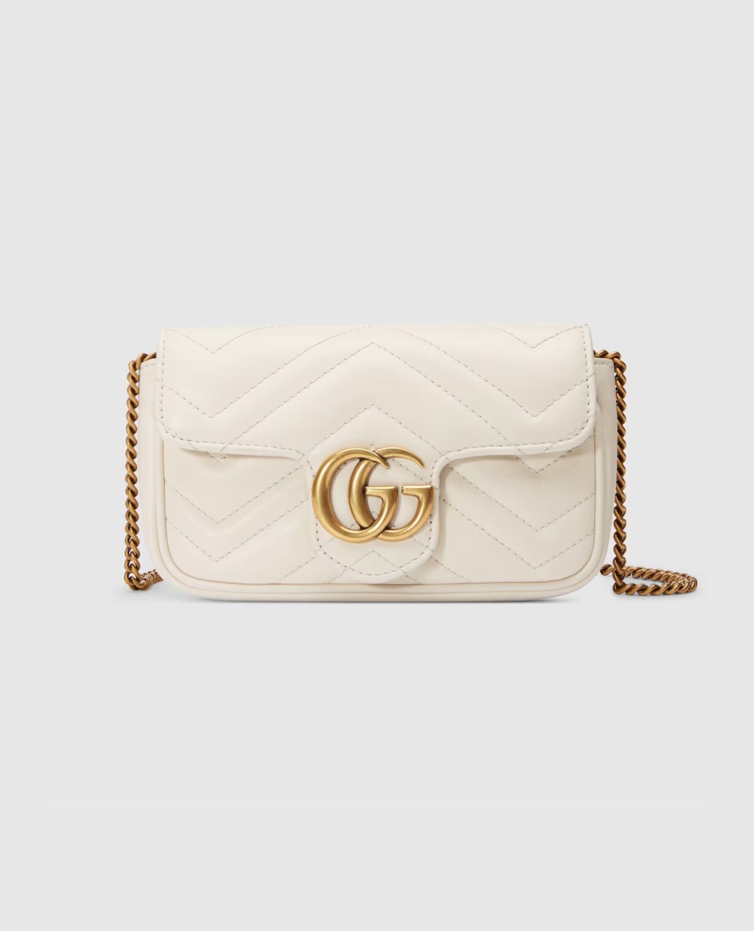 Gucci GG Marmont Super Mini Bag White