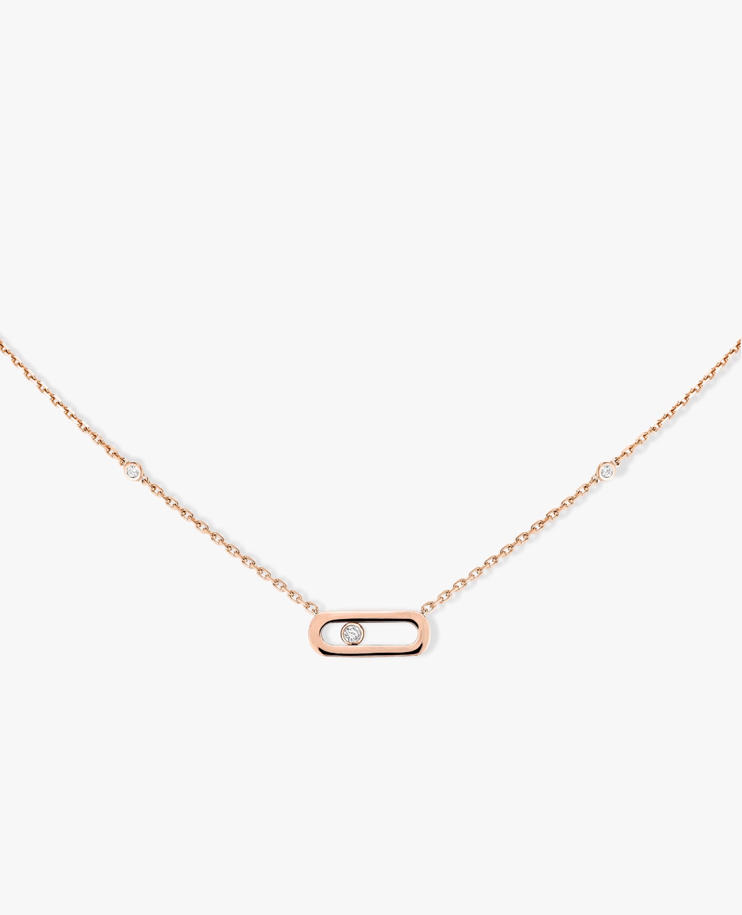 Messika Move Uno Necklace Rose Gold