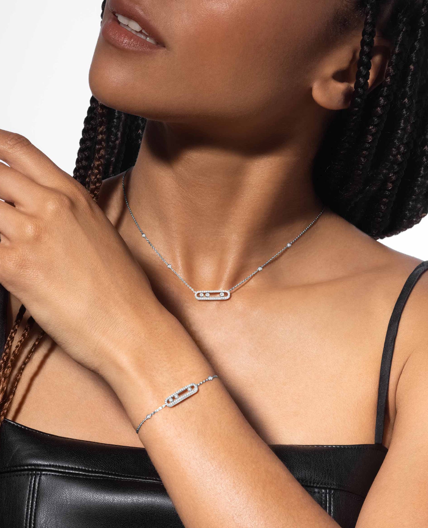 Messika Baby Move Pavé Bracelet Silver