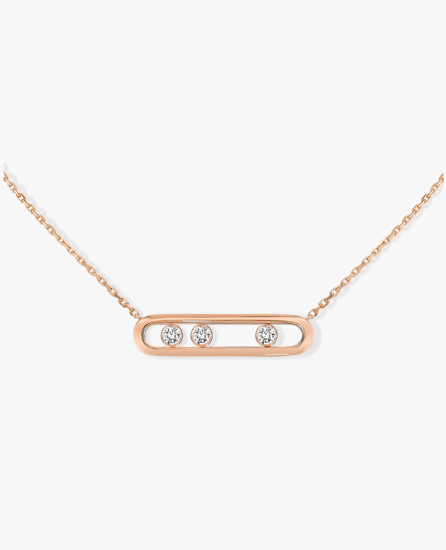 Messika Move Classique Necklace Rose Gold
