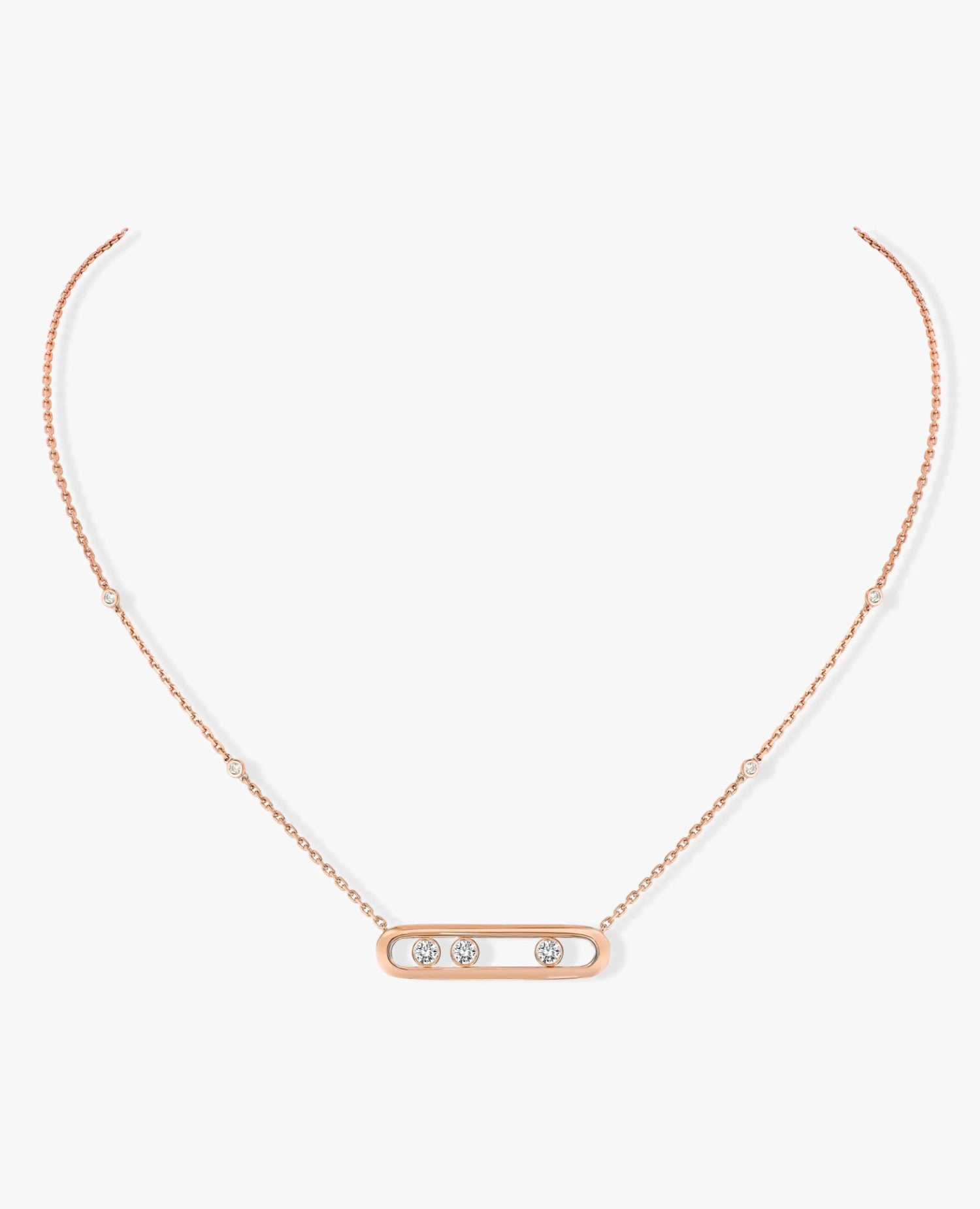 Messika Move Classique Necklace Rose Gold