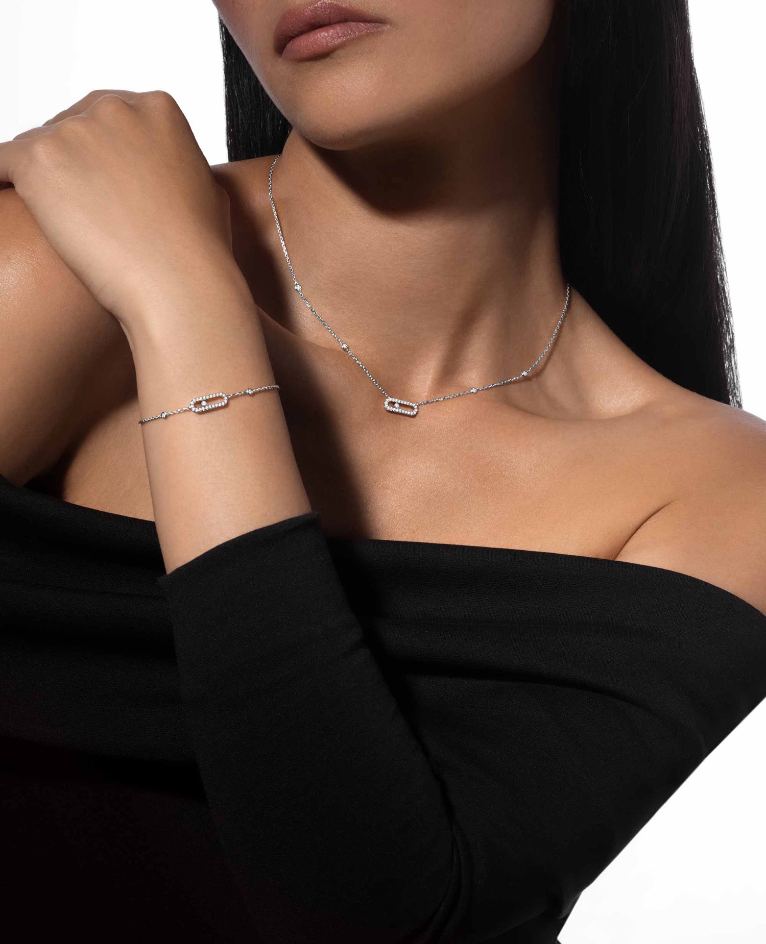 Messika Move Uno Pavé Bracelet Silver