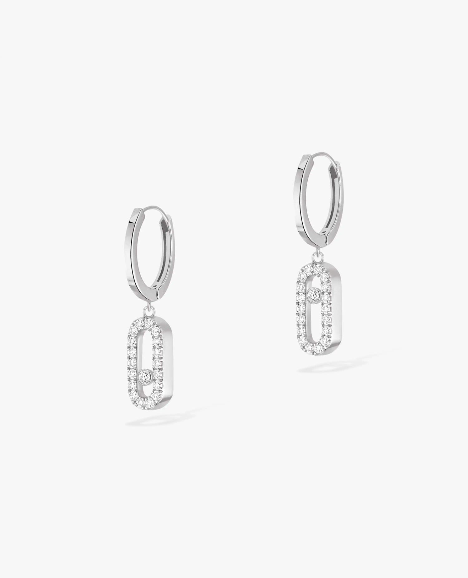 Messika Move Uno Hoop Earrings Silver