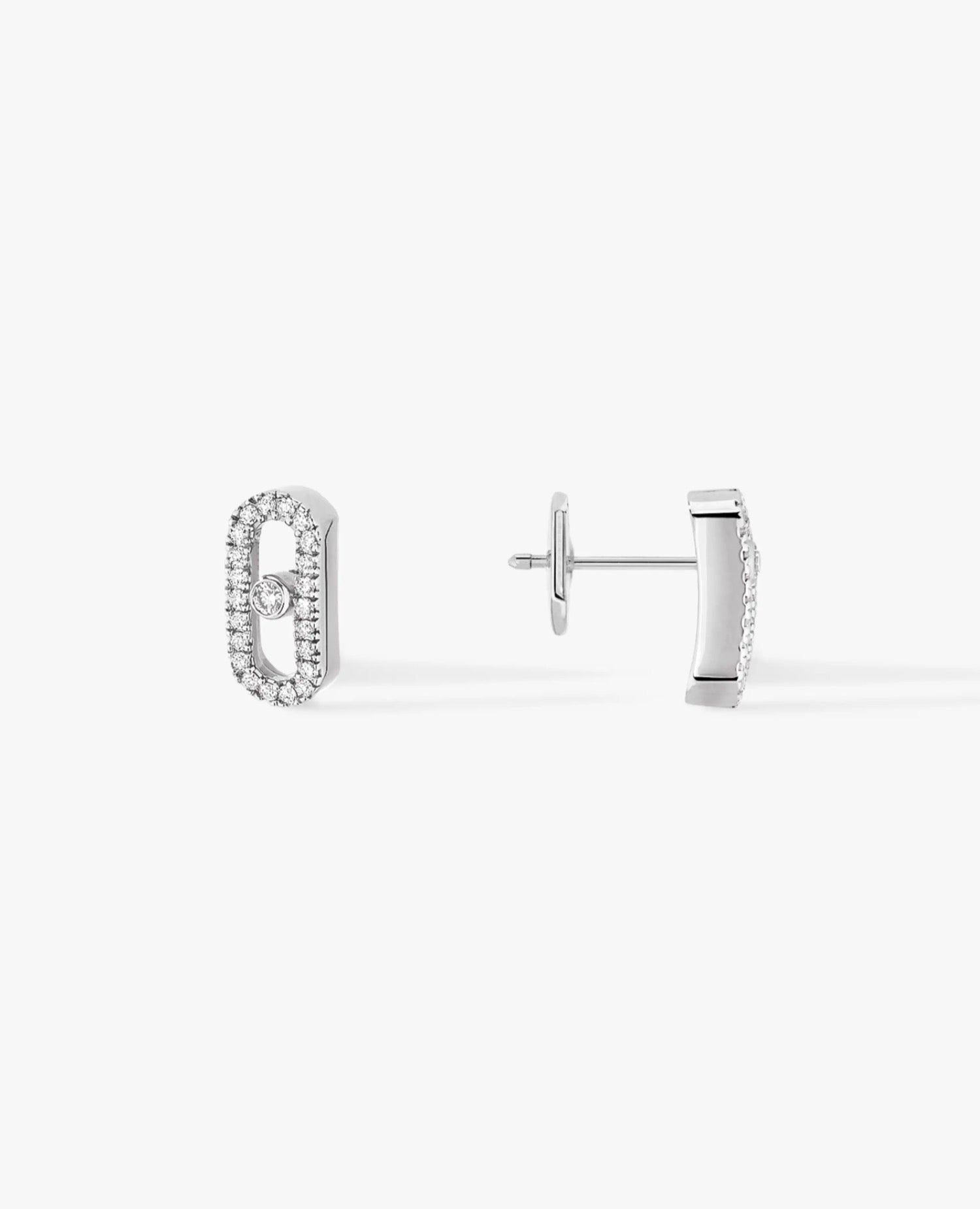 Messika Move Uno Earrings Silver