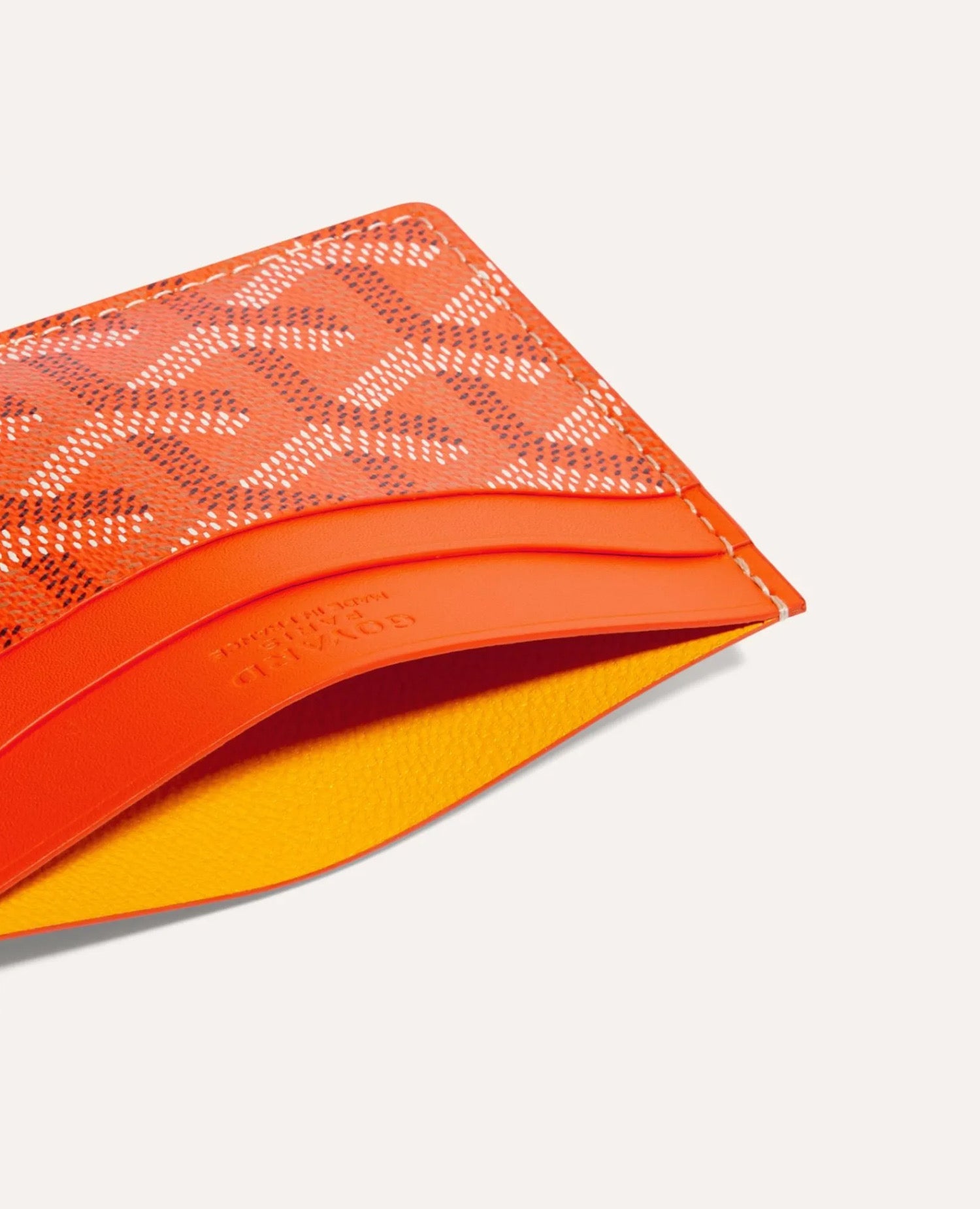 Goyard Saint-Sulpice Card Wallet Orange