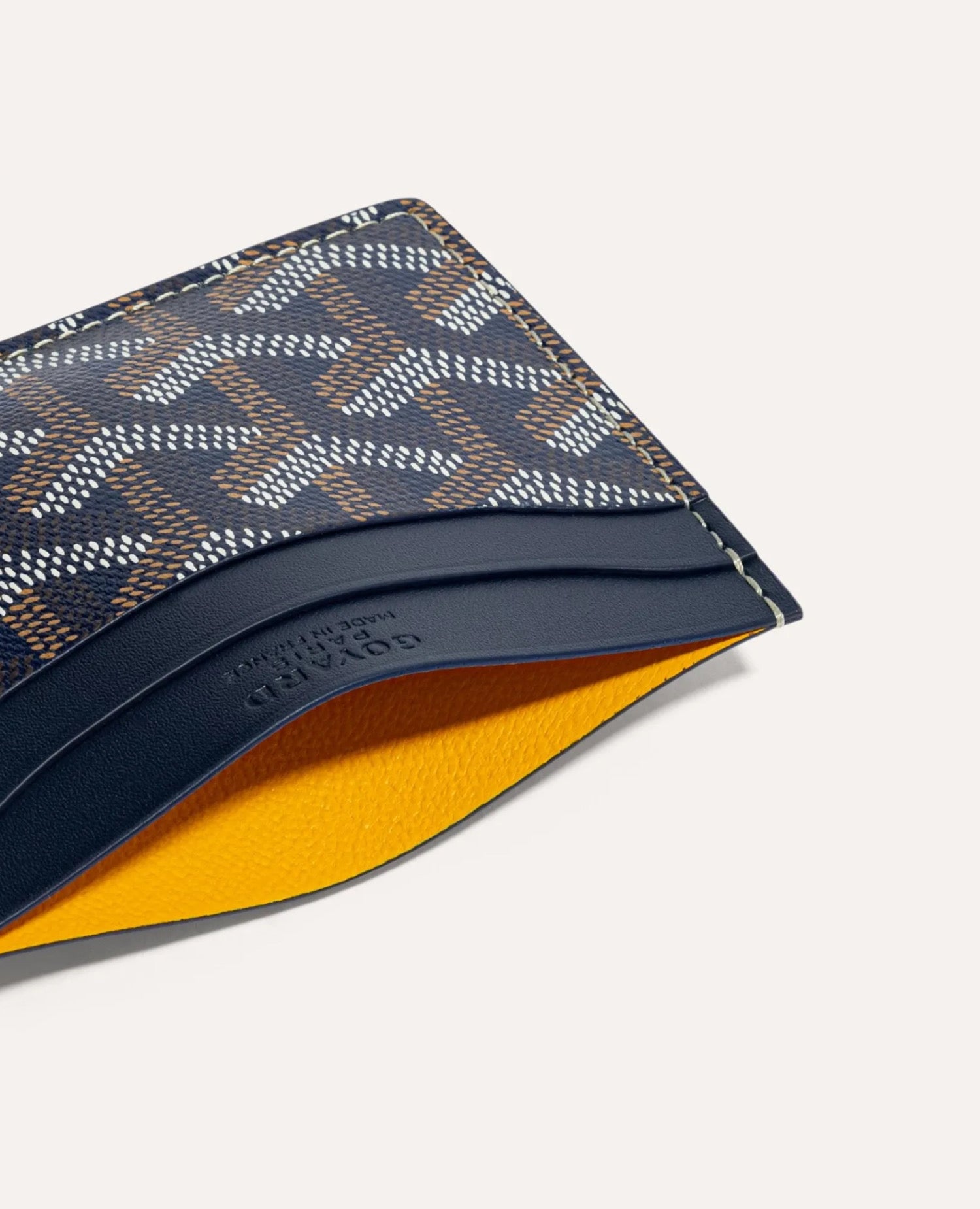 Goyard Saint-Sulpice Card Wallet Navy Blue