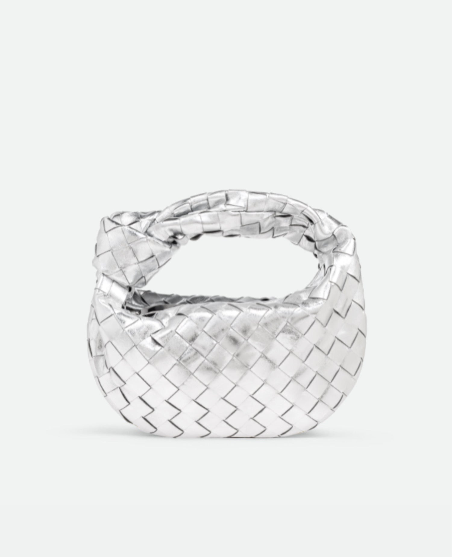 Bottega Veneta Mini Jodie Silver