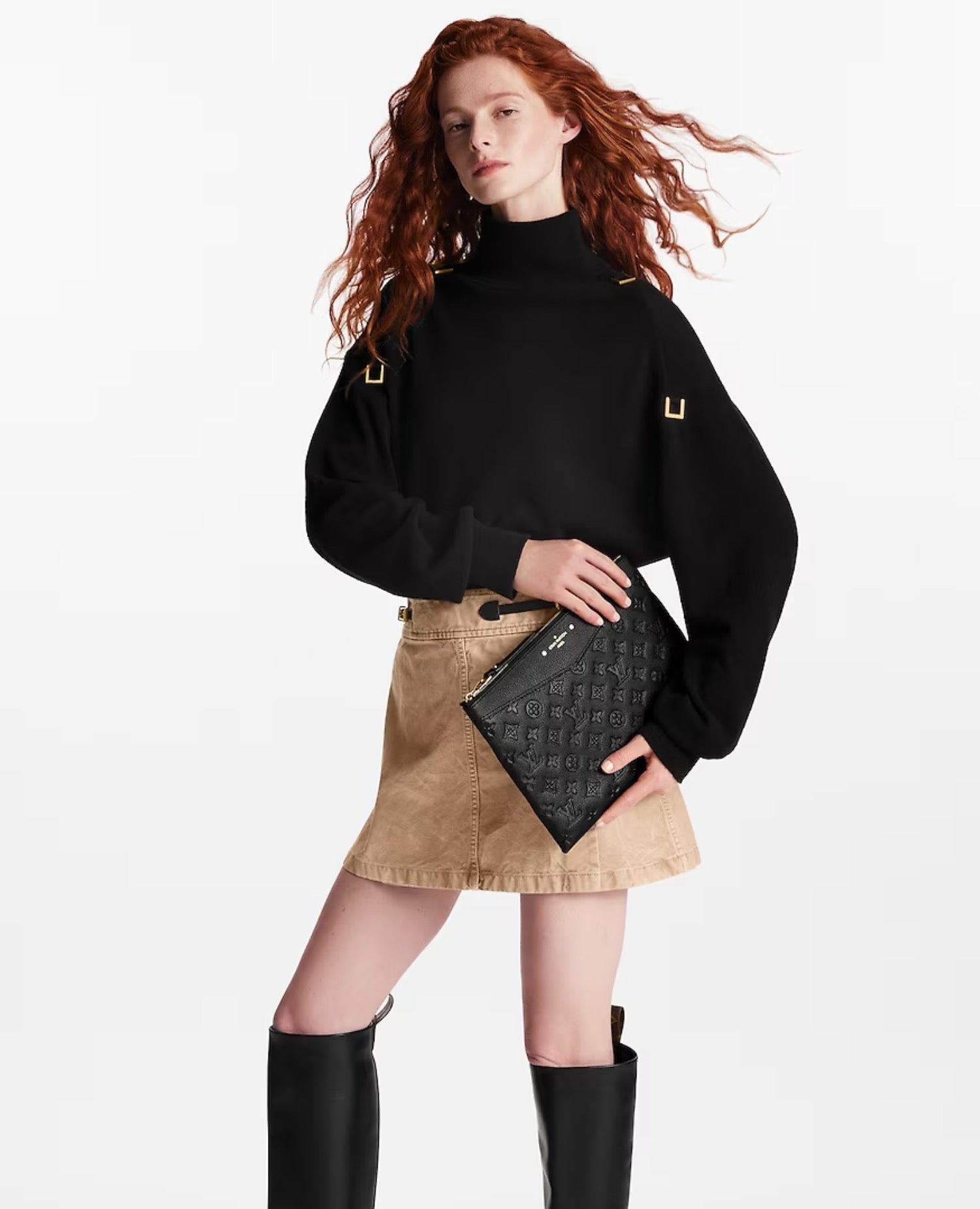 حقيبة لويس فيتون اليومية باللون الأسود