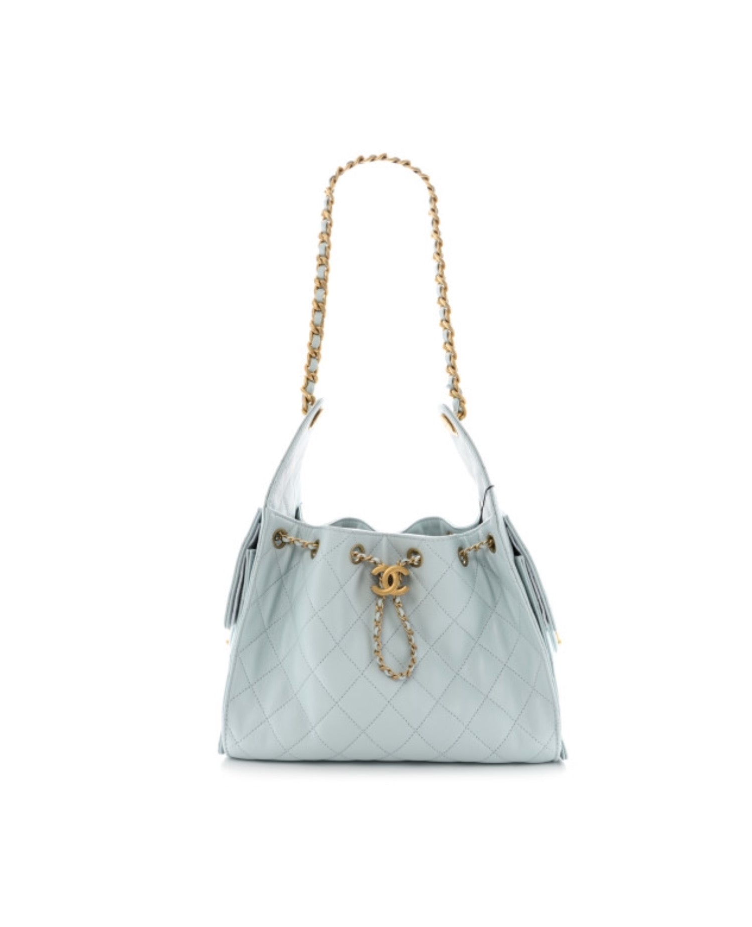 Coco 25 small handbag Caviar light blue