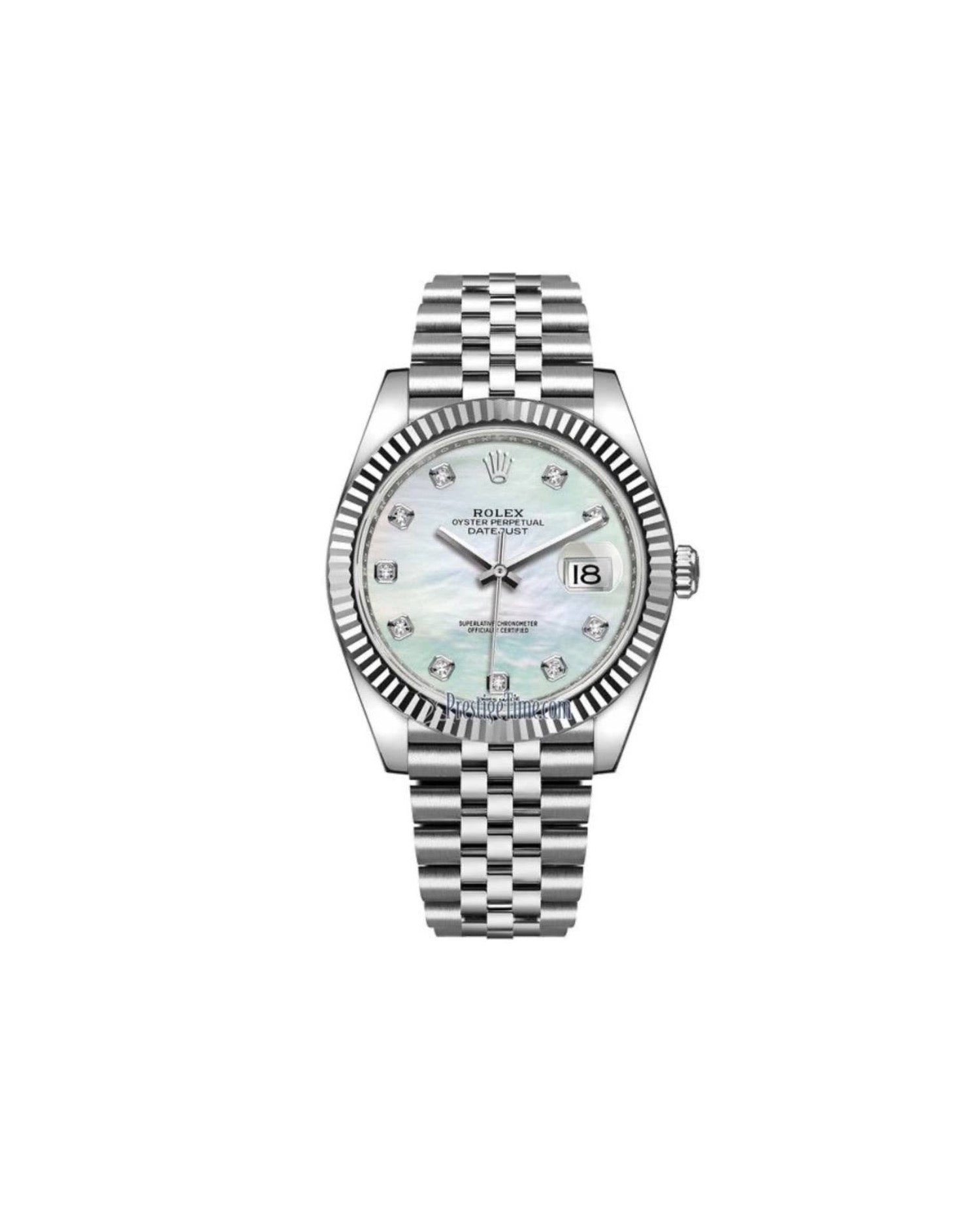 Rolex Datejust 41 Datejust 41 Oyster, 41 mm, Oystersteel and white gold, Mother-Of-Pearl