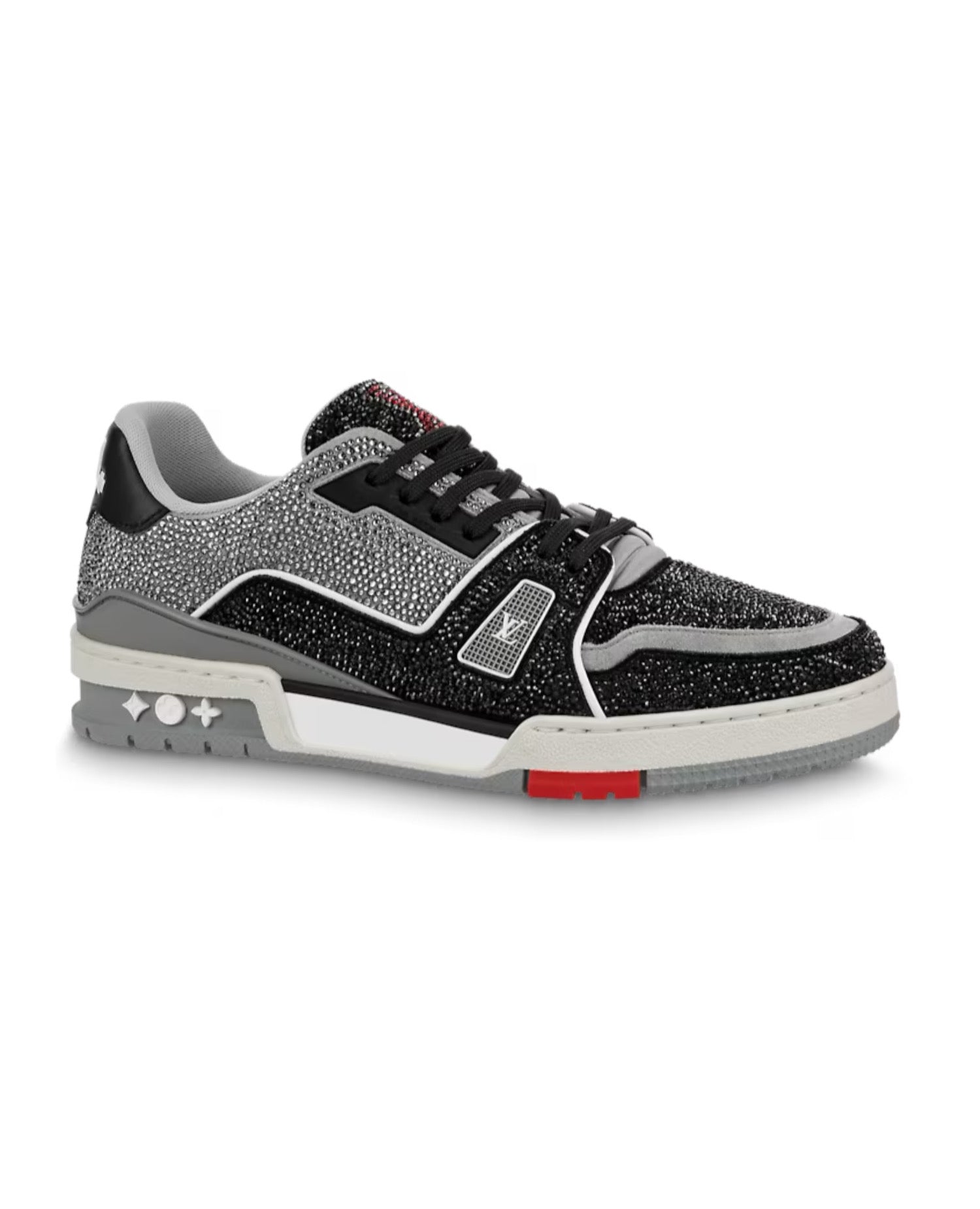 Louis Vuitton Trainer Sneaker Black Strass