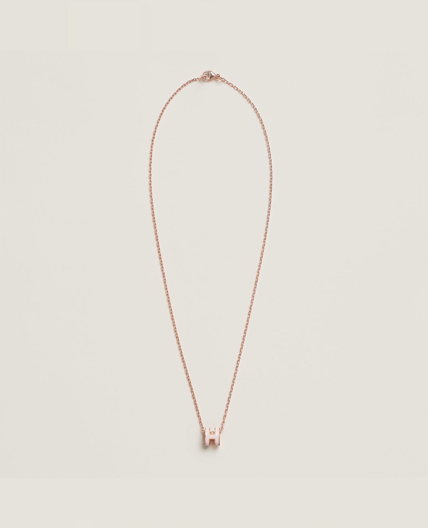 Hermès Mini Pop H Pendant Rose Gold
