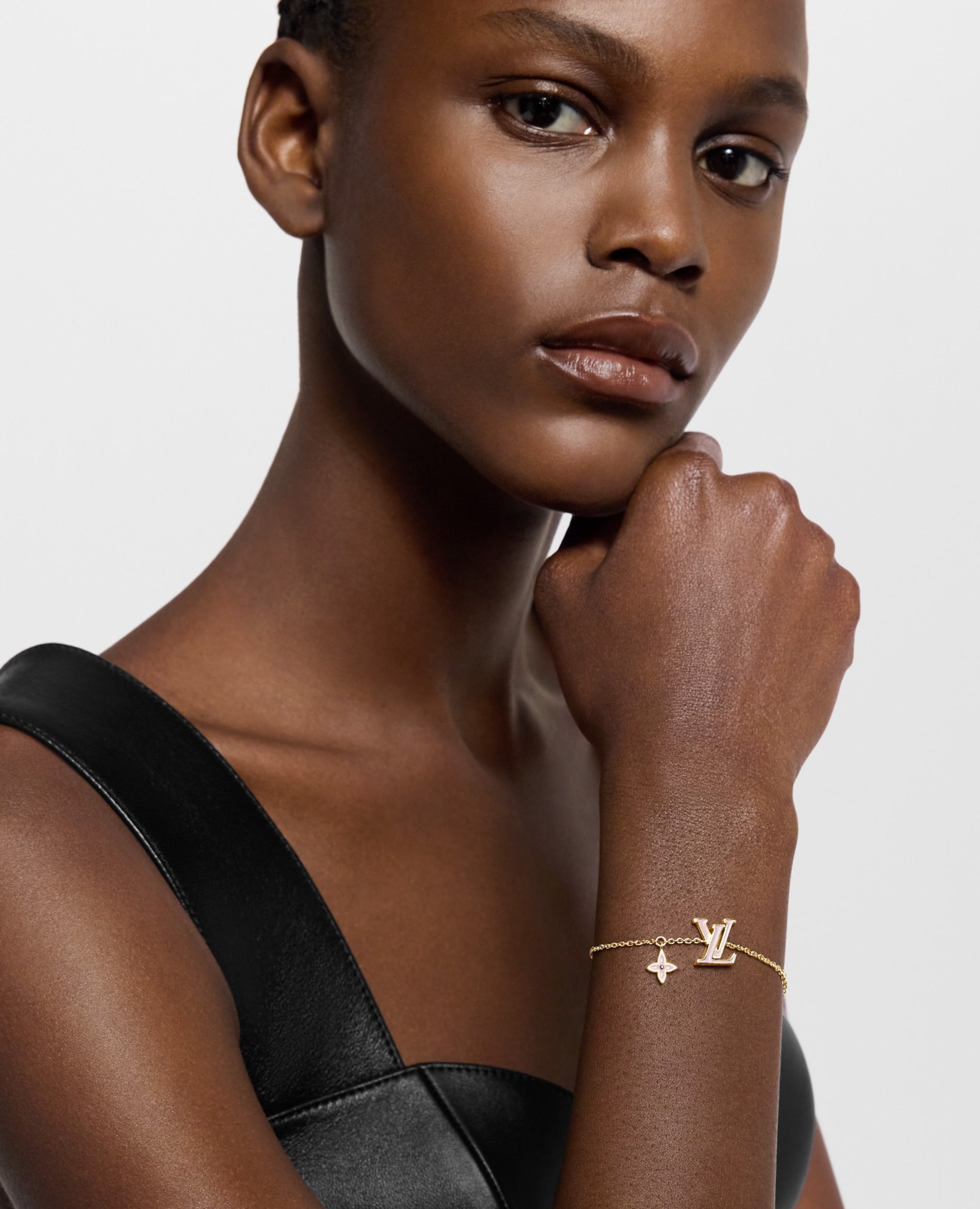 LVN LV Iconic Enamel Pink Bracelet