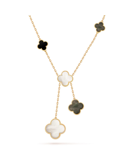 Van Cleef Magic Alhambra necklace, 6 motifs