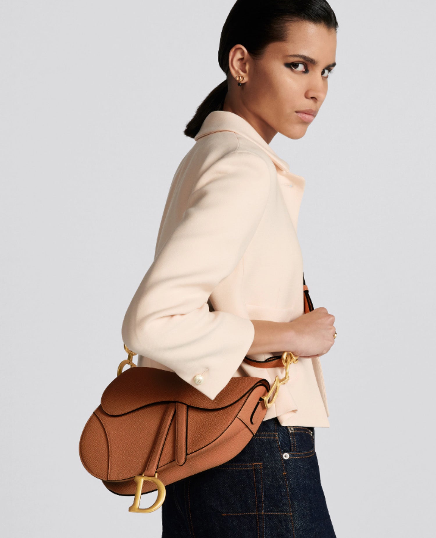 Christian Dior Saddle Bag With Strap