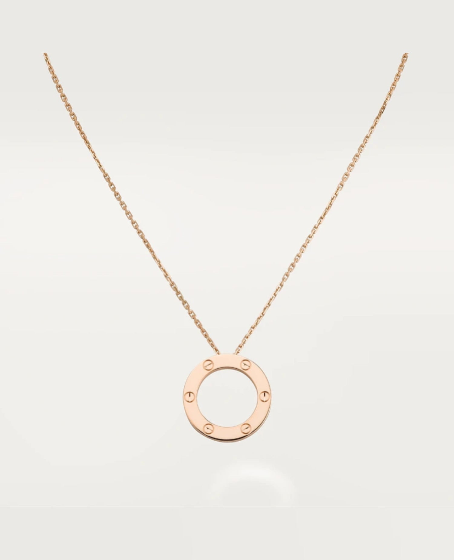Cartier Love Necklace Rose Gold