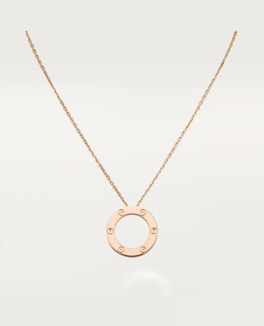 Cartier Love Necklace Rose Gold