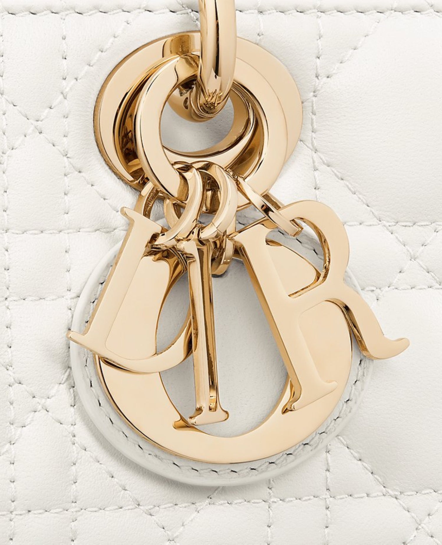 Christian Dior Small Lady D-Joy Bag Latte