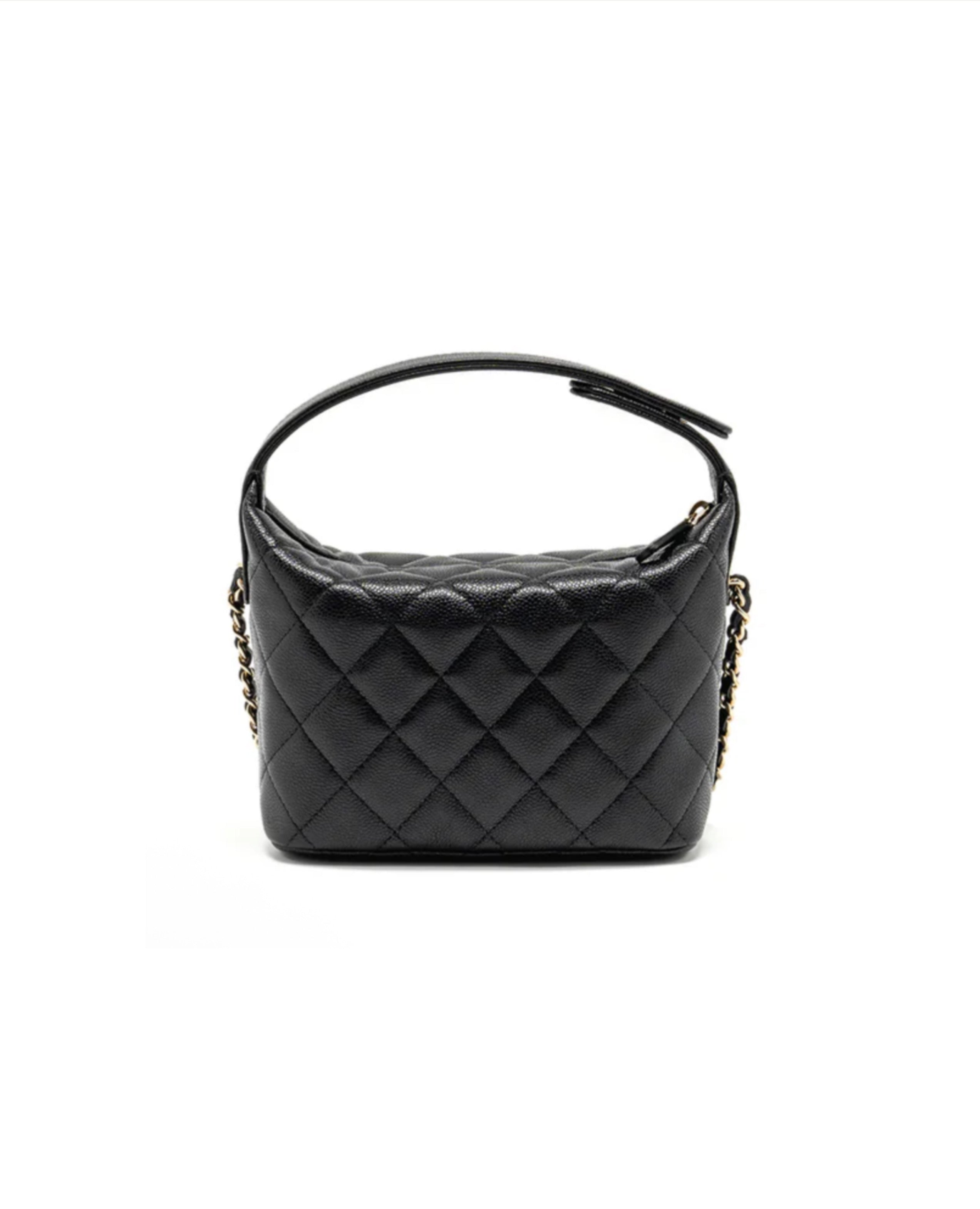 COCO 25 Hobo Black Caviar Bag
