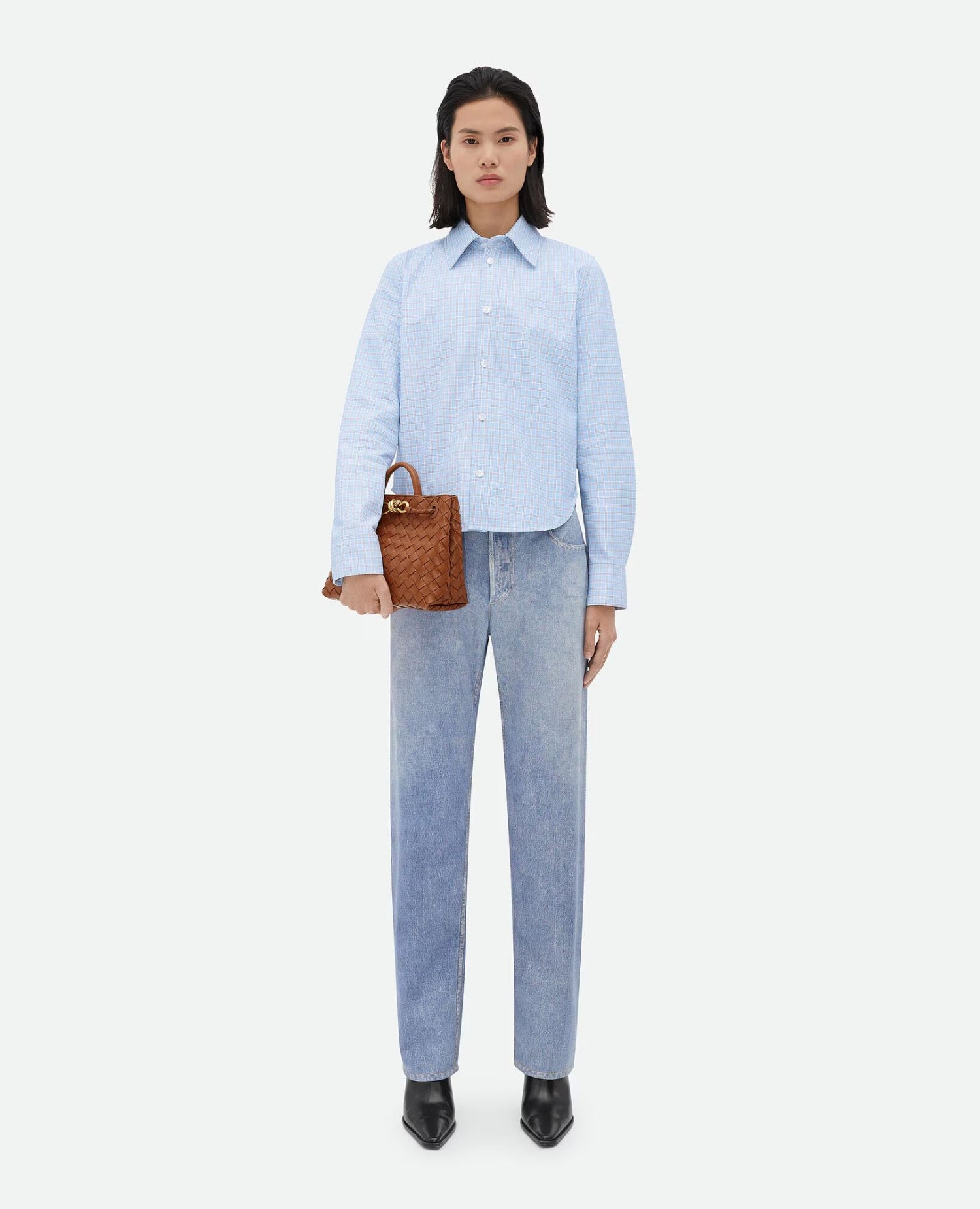 Bottega Veneta Small Andiamo Cognac