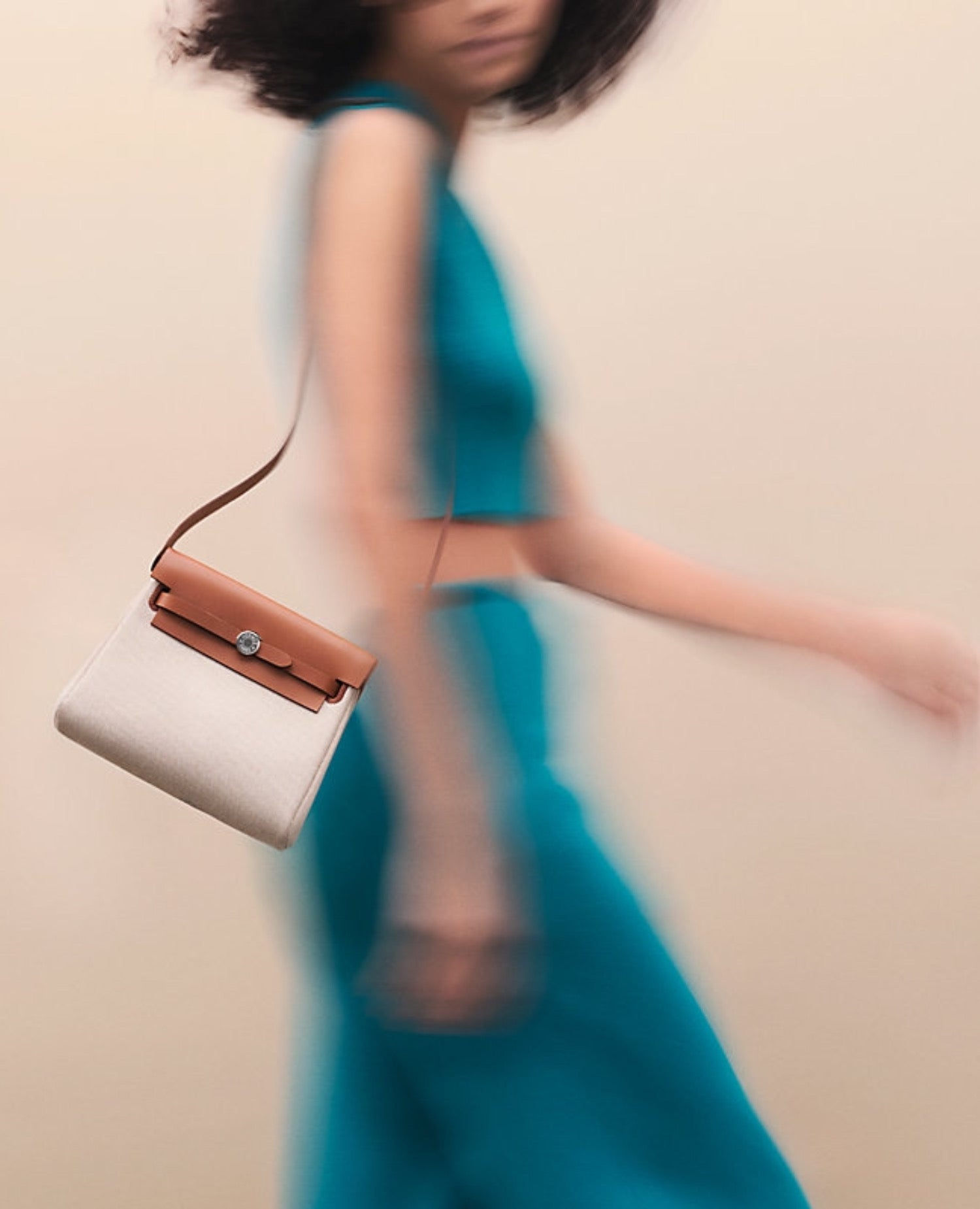 Hermès Herbag Zip 20 Brown Silver