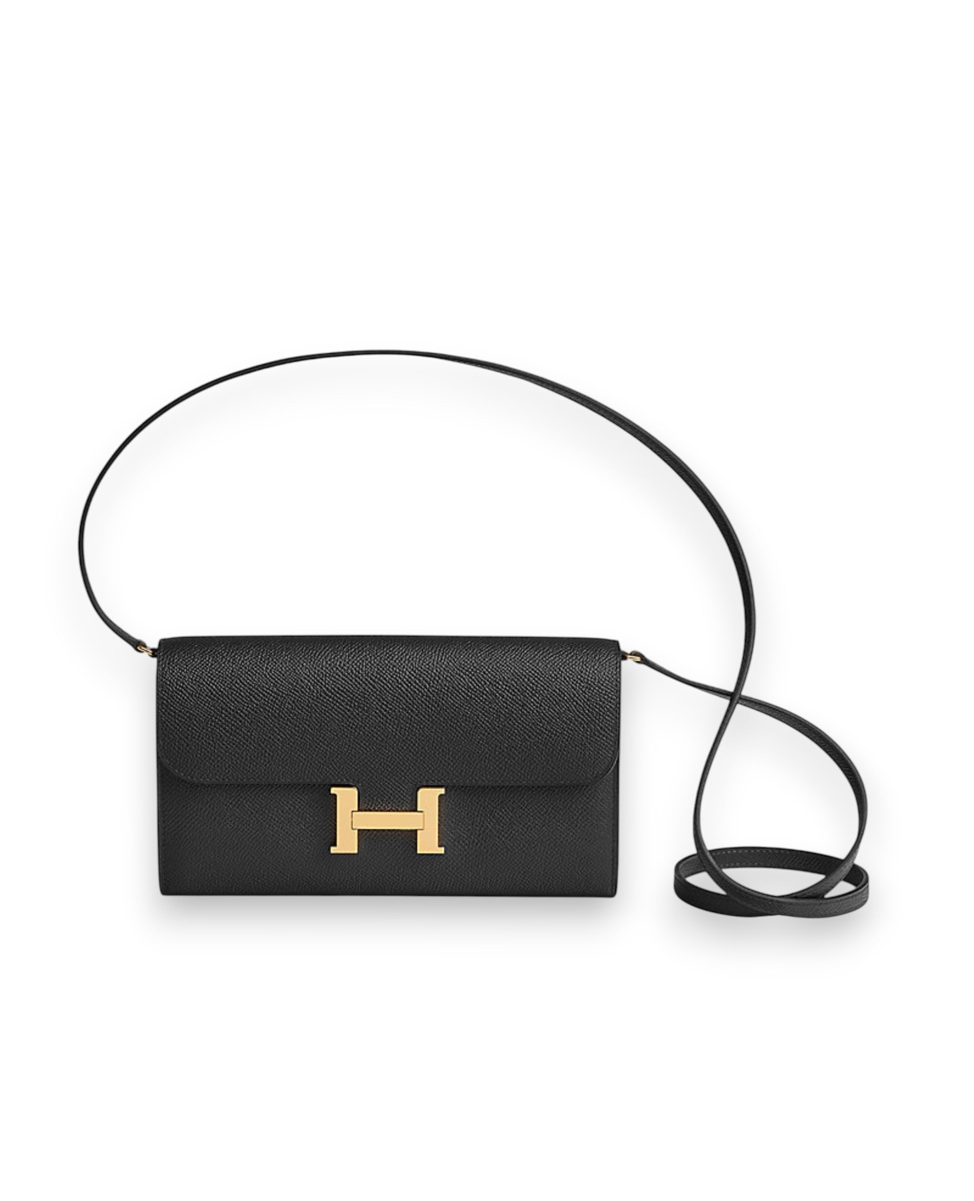 HMS Constance To Go wallet Black Gold Hardware