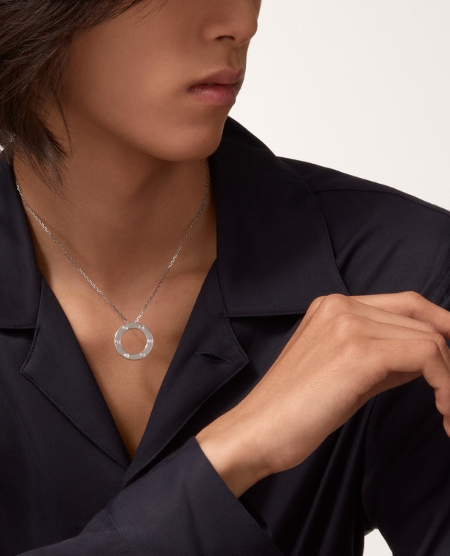 Cartier Love Necklace, 3 Diamonds