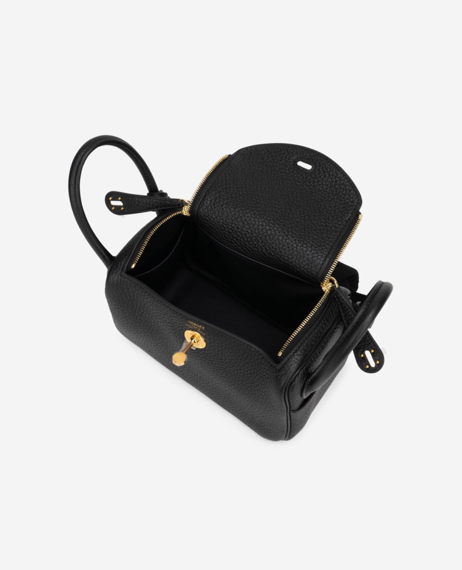 Hermès Lindy Mini Clemence Black